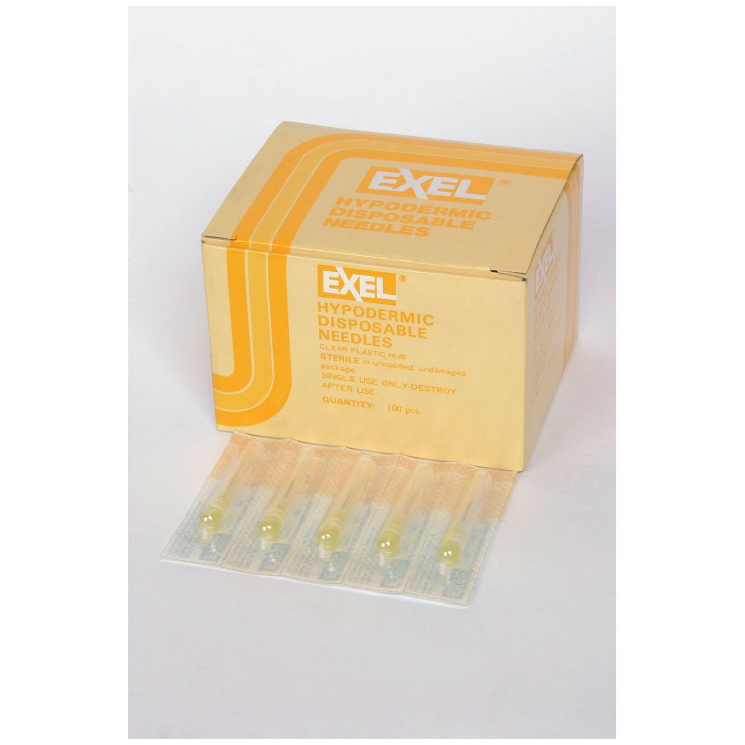 26431 - Exel Corporation - Aguja hipodérmica, 20 G x ½", 100/caja, 20 cajas/caja, caja