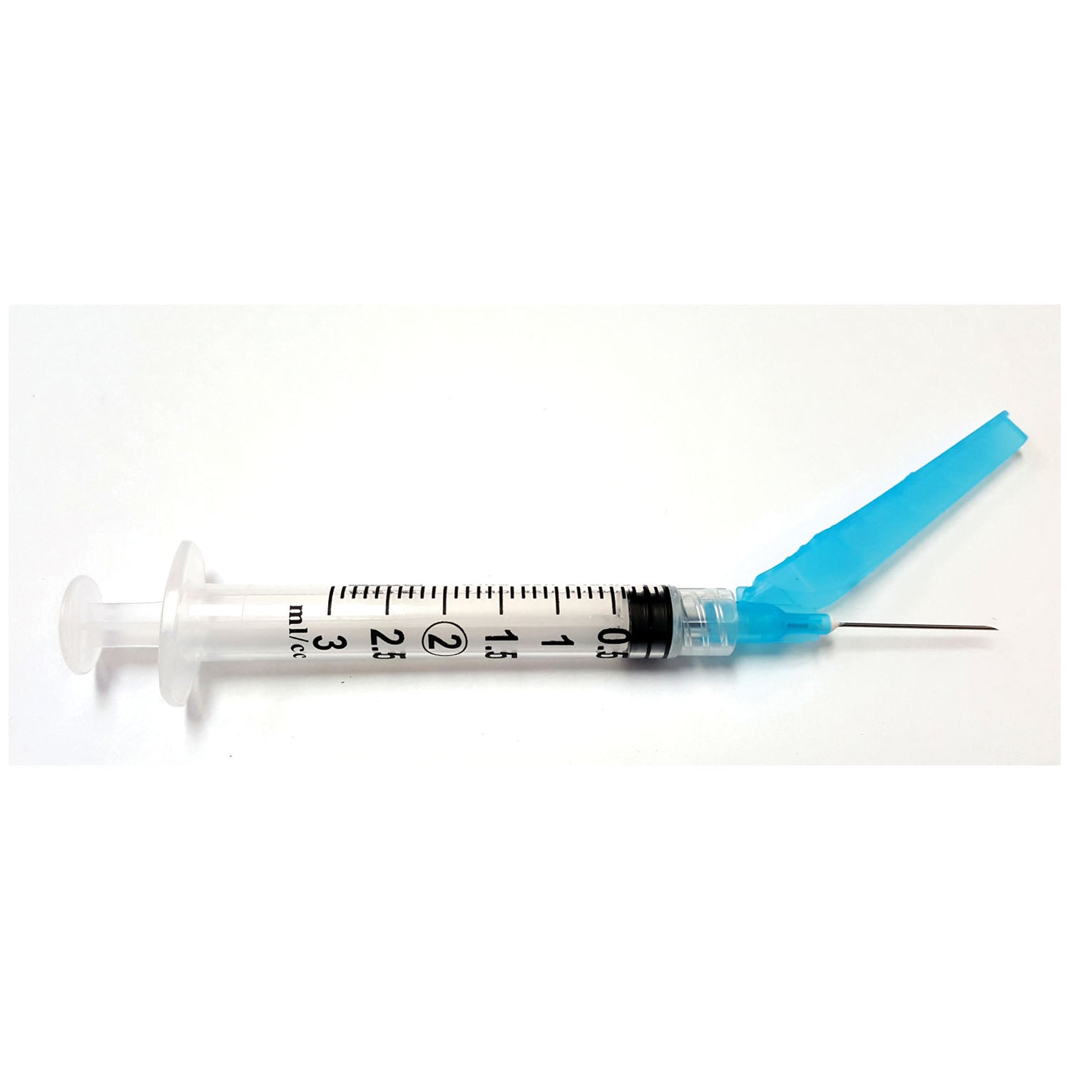 27101 - Exel Corporation - Jeringa de seguridad (3 ml) con aguja de seguridad (23 G x 1"), 50/caja, 8 cajas/caja (Artículo con fecha de caducidad próxima; no retornable) (Se descontinuará), caja