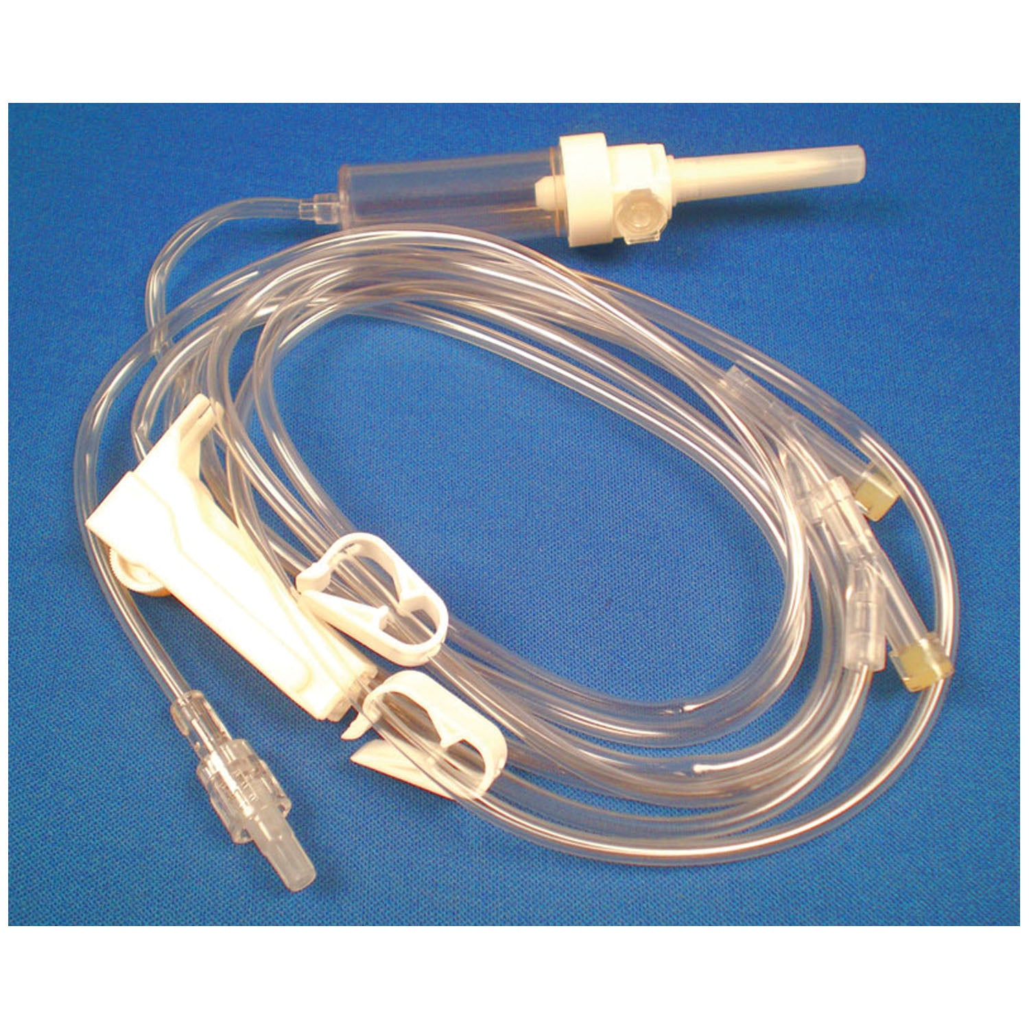 29088 - Exel Corporation - IV Administration Set, 15 Drops, Combination Vented/ Non-vented, 2 Y Injection Sites, Option Lock, Roller Clamp, 2 Occlusion Clamps, 105" Tube, 50/cs (60 cs/plt)    , cs
