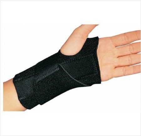 286993 - ProCare - Wrist Brace ProCare Universal Wrist-O-Prene Aluminum / Neoprene Right Hand Black One Size 79-82470 Pack of 1, (EA)