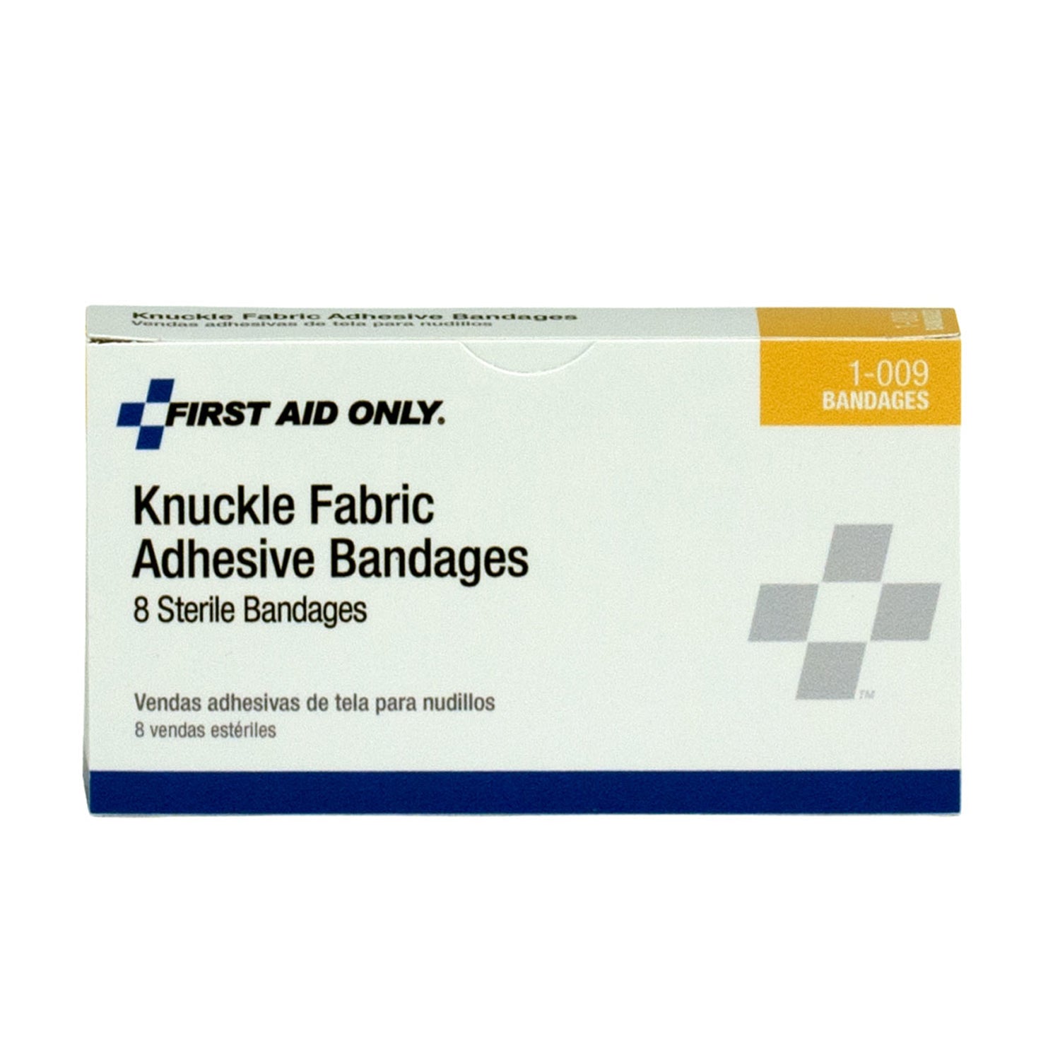 1-009-001 - First Aid Only/Acme United Corporation - Fabric Knuckle Bandages, 8/bx  (DROP SHIP ONLY - $150 Minimum Order)    , bx