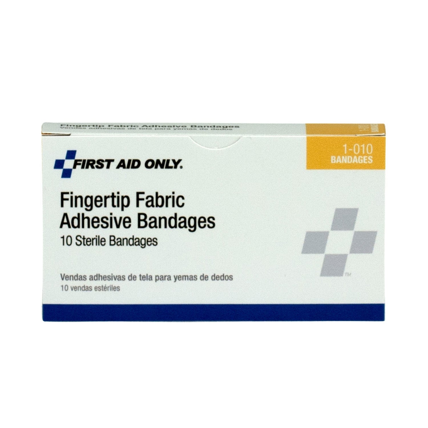1-010-001 - First Aid Only/Acme United Corporation - Fabric Fingertip Bandages, 10/bx  (DROP SHIP ONLY - $150 Minimum Order)    , bx