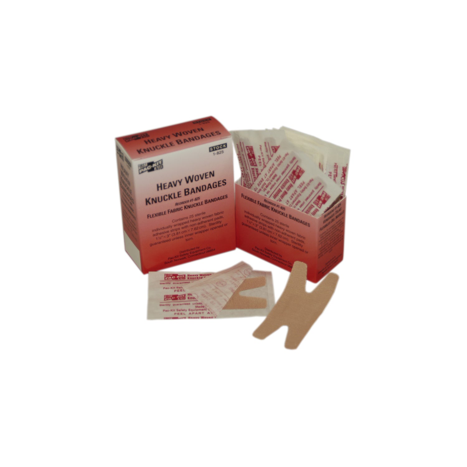 1-825-001 - First Aid Only/Acme United Corporation - Heavy Woven Knuckle Bandages, 25/bx (DROP SHIP ONLY - $150 Minimum Order)    , bx