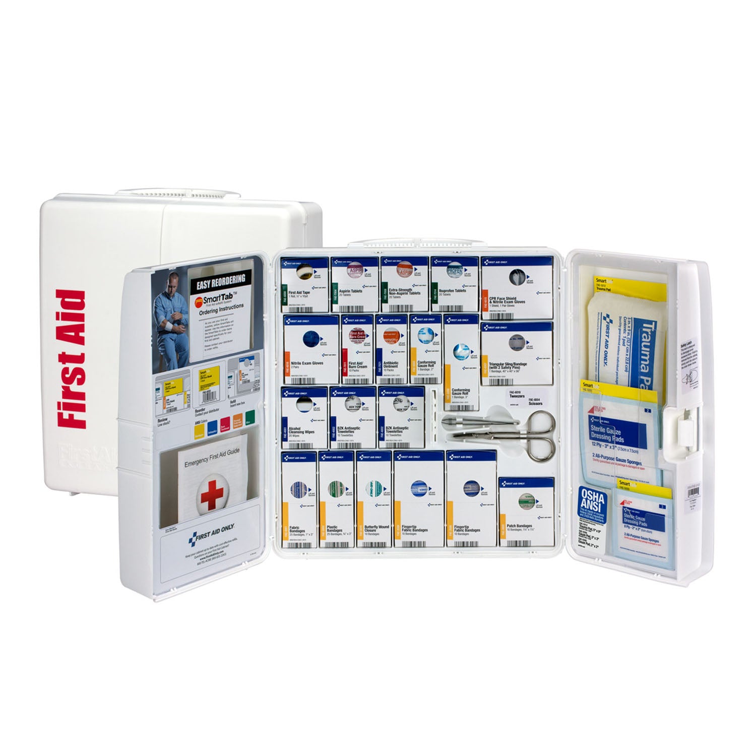 1000-FAE-0103 - First Aid Only/Acme United Corporation - Large Plastic Smart Compliance Cabinet w/ Meds (DROP SHIP ONLY - $150 Minimum Order)    , ea