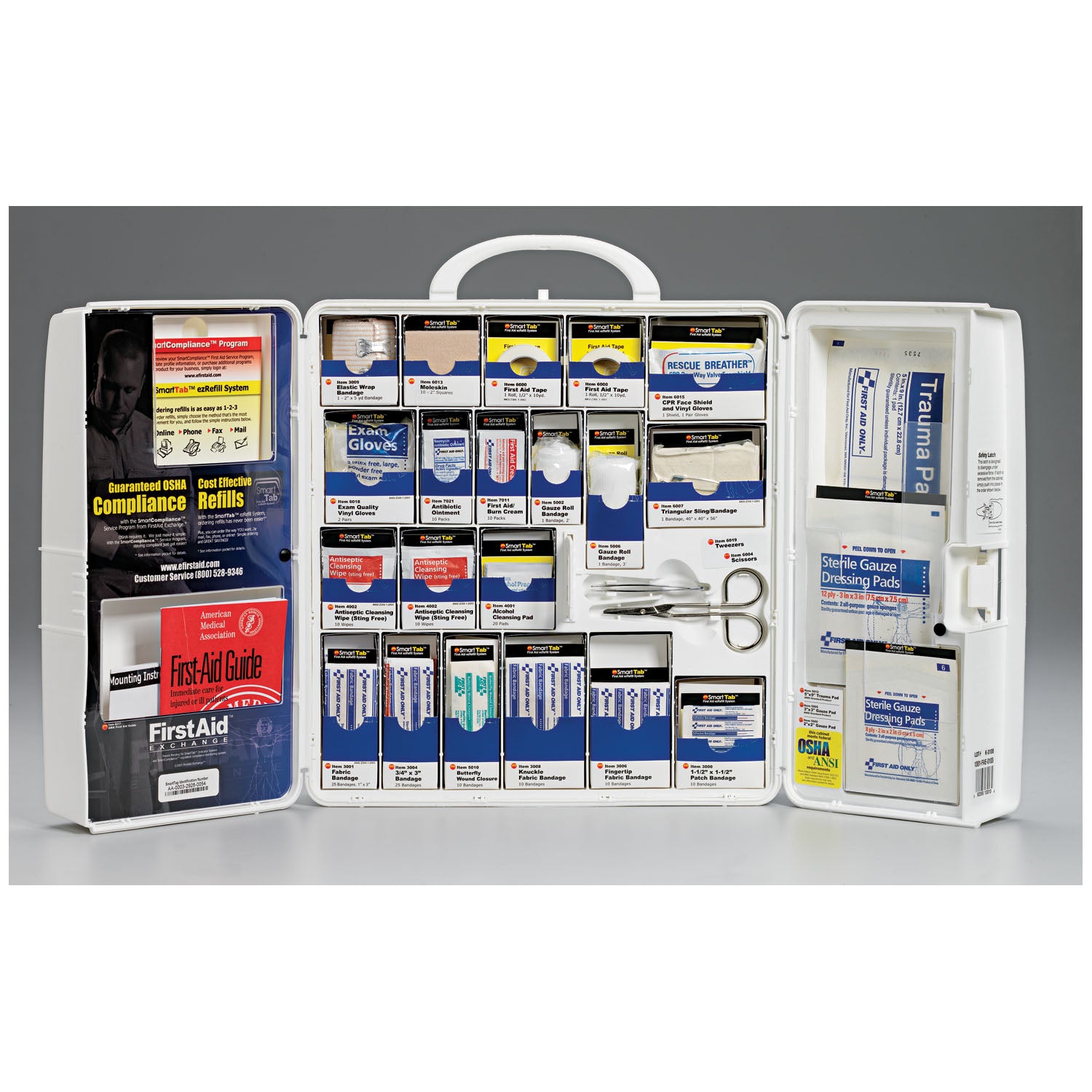 1301-FAE-0103 - First Aid Only/Acme United Corporation - Plastic Smart Compliance Food Service Cabinet, Large  (DROP SHIP ONLY - $150 Minimum Order)    , ea