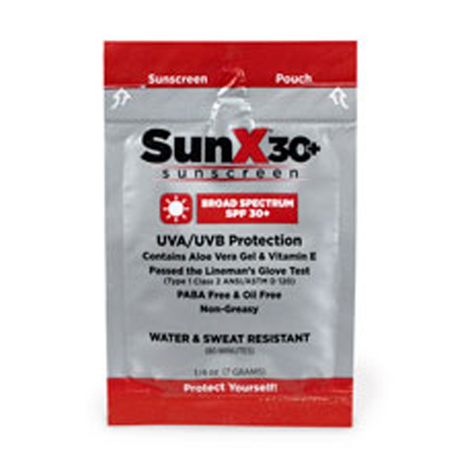 18-030 - First Aid Only/Acme United Corporation - SunX30 Sunscreen Lotion Packets, 4/bx (DROP SHIP ONLY - $150 Minimum Order)    , bx