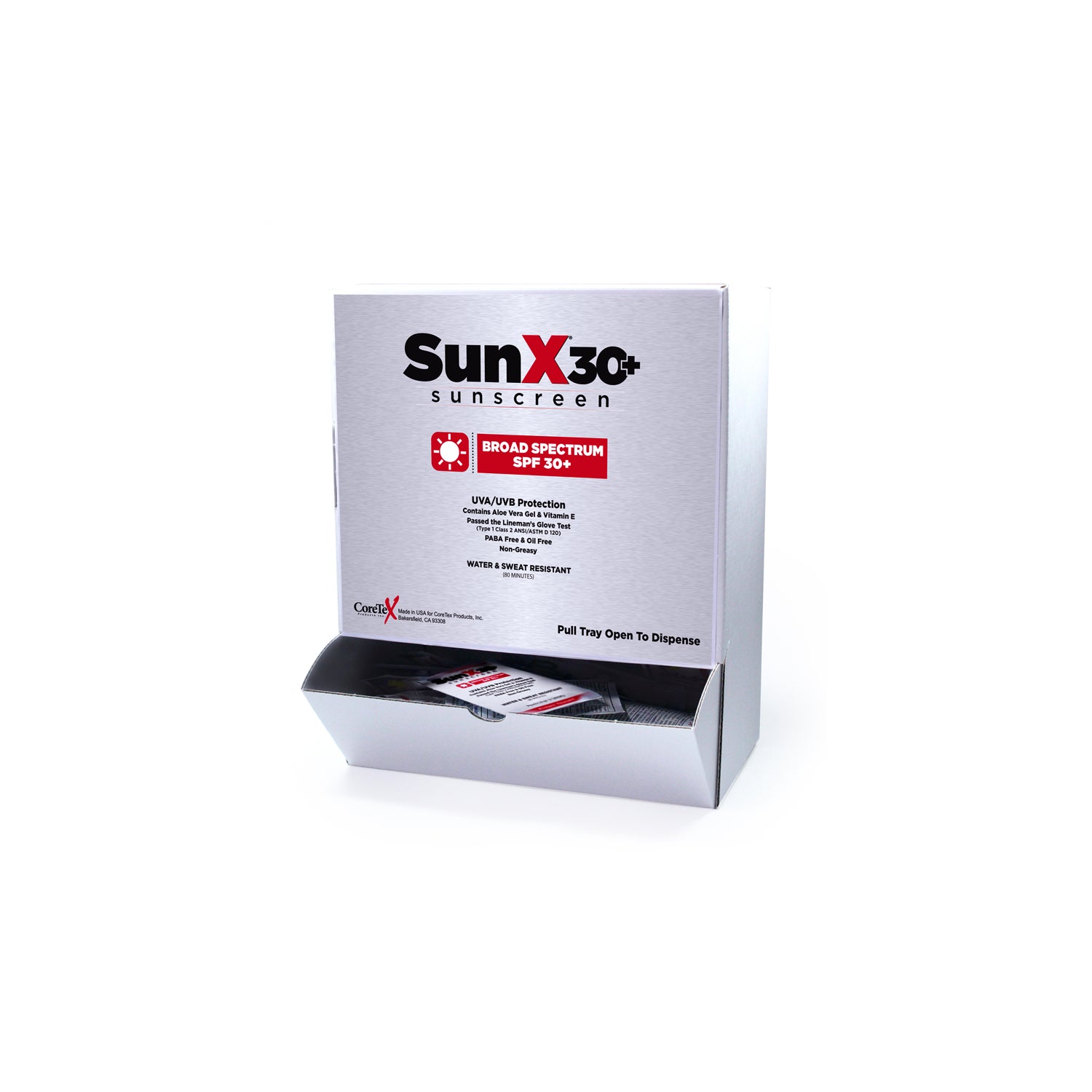 18-350 - First Aid Only/Acme United Corporation - SunX30 Sunscreen Lotion Packets, 50/bx (DROP SHIP ONLY - $150 Minimum Order)    , bx