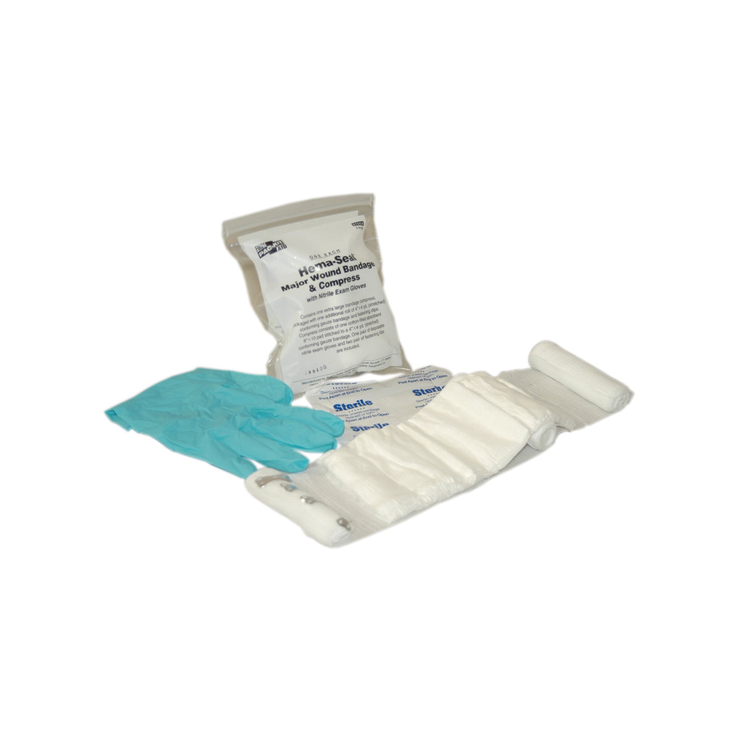 2-014B - First Aid Only/Acme United Corporation - Hema-Seal Bloodstopper Trauma Dressing, 1/bg (DROP SHIP ONLY - $150 Minimum Order)    , bg