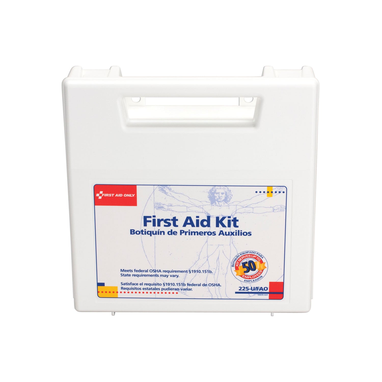 225-U - First Aid Only/Acme United Corporation - First Aid Kit, 50 Person, Bulk, 197pc (DROP SHIP ONLY - $150 Minimum Order)    , ea
