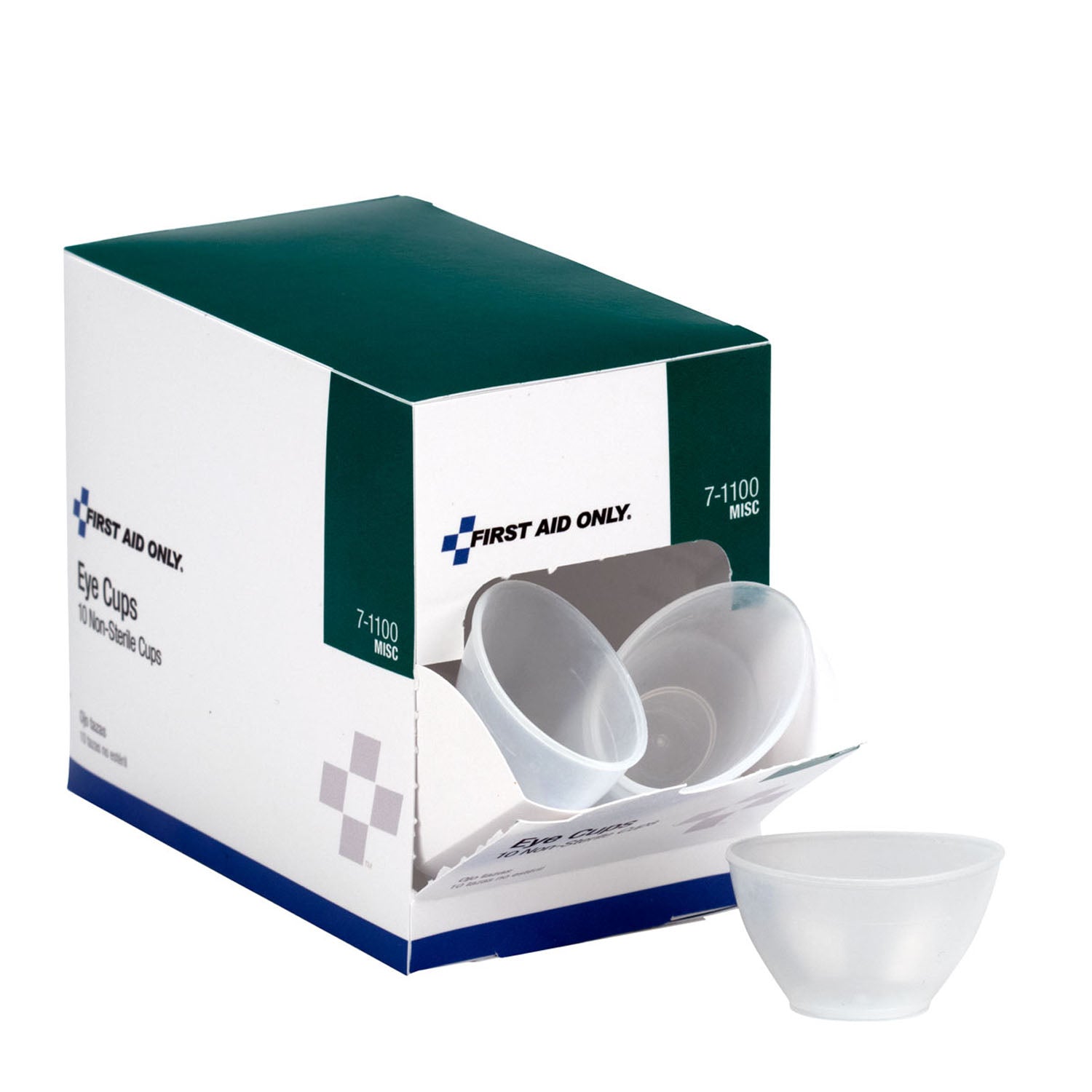 7-1100 - First Aid Only/Acme United Corporation - Non-Sterile Eye Cups, 10/bx (DROP SHIP ONLY - $150 Minimum Order)    , bx