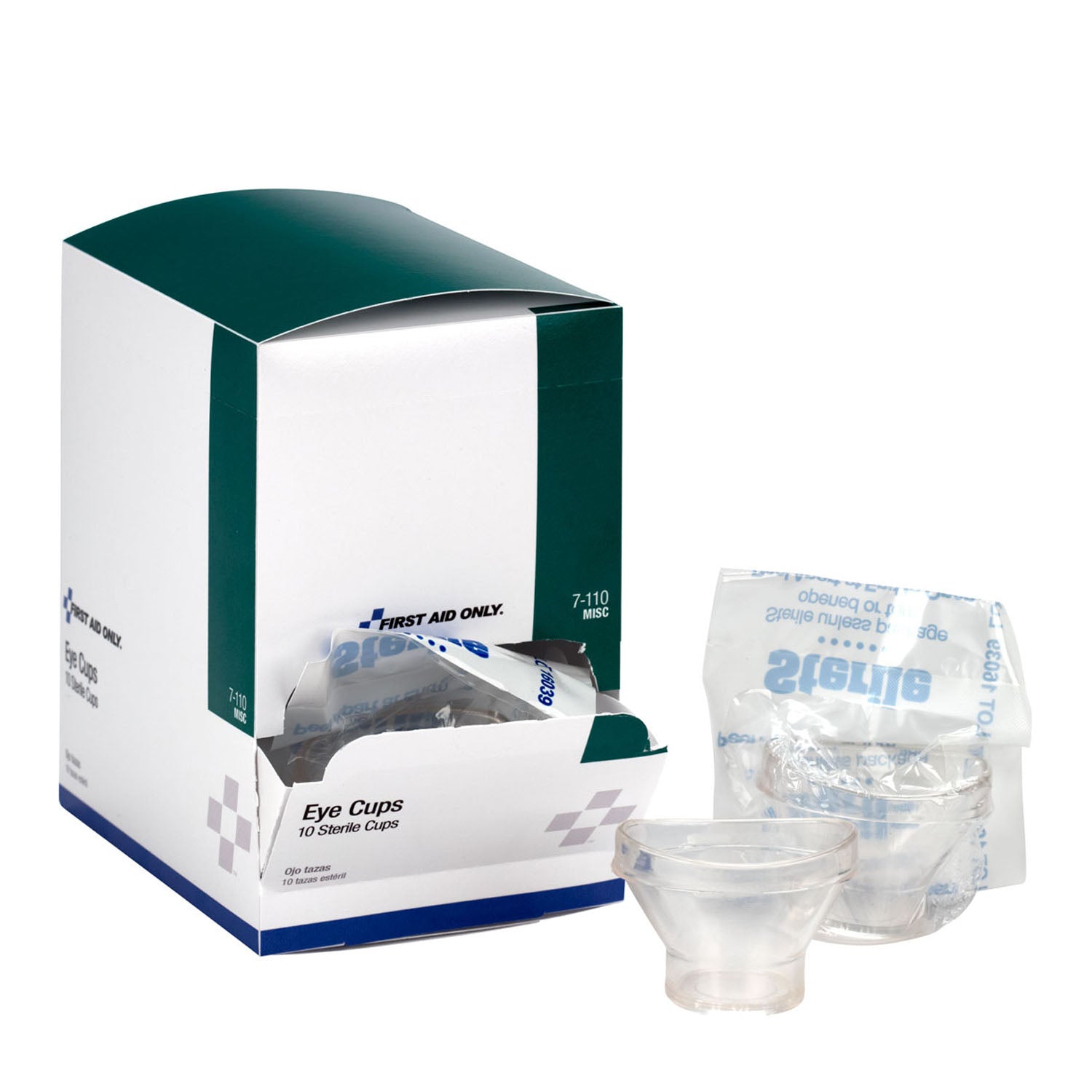 7-110 - First Aid Only/Acme United Corporation - Sterile Eye Cups, 10/bx, 24/cs  (DROP SHIP ONLY - $150 Minimum Order)    , cs