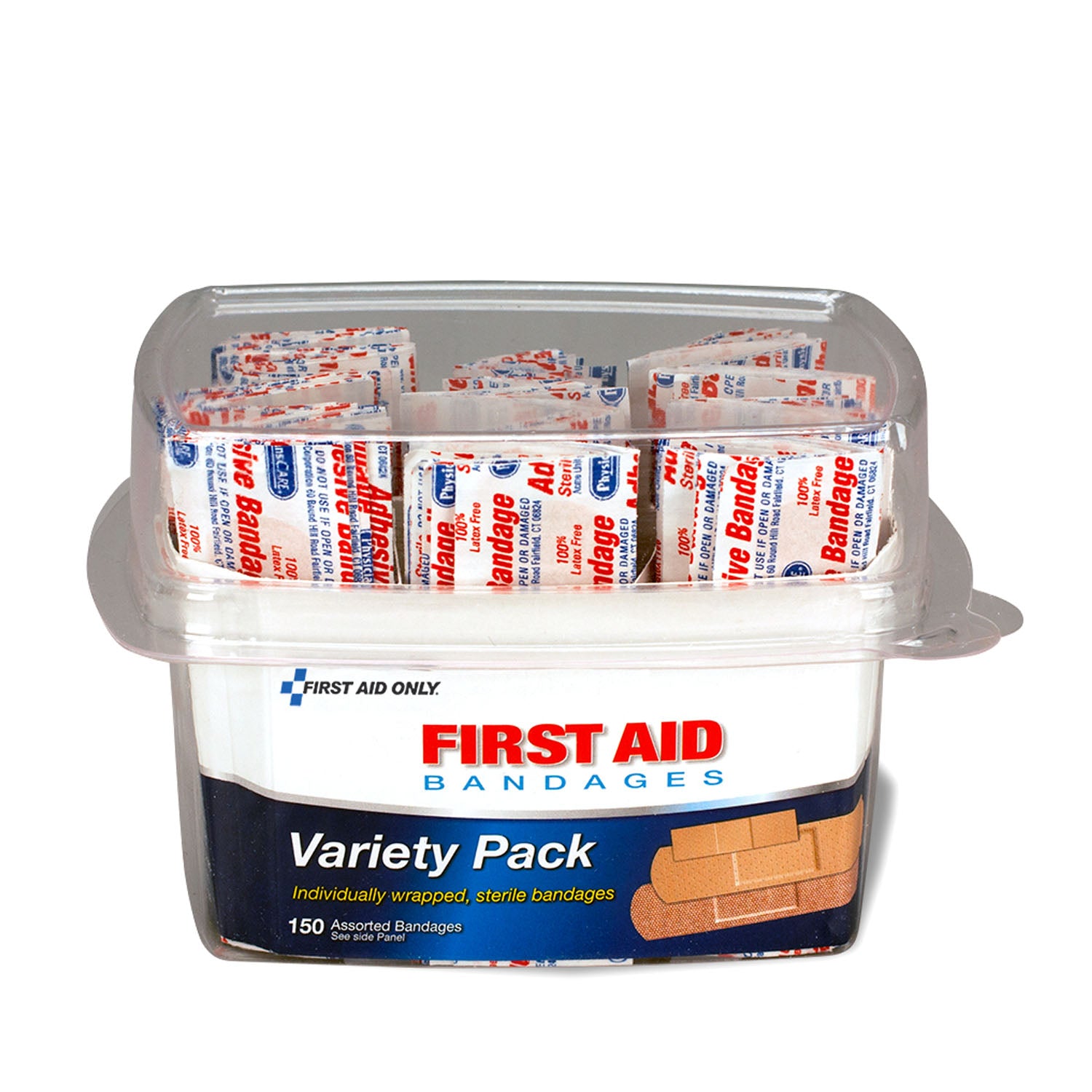 90095 - First Aid Only/Acme United Corporation - Assorted Bandage bx Kit, 150 Piece, 6/cs (DROP SHIP ONLY - $150 Minimum Order)    , cs