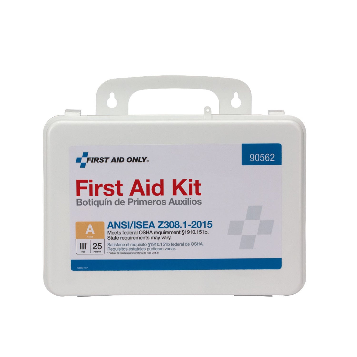 90562 - First Aid Only/Acme United Corporation - 25 Person First Aid Kit, ANSI A,  Plastic Case (DROP SHIP ONLY - $150 Minimum Order)    , ea