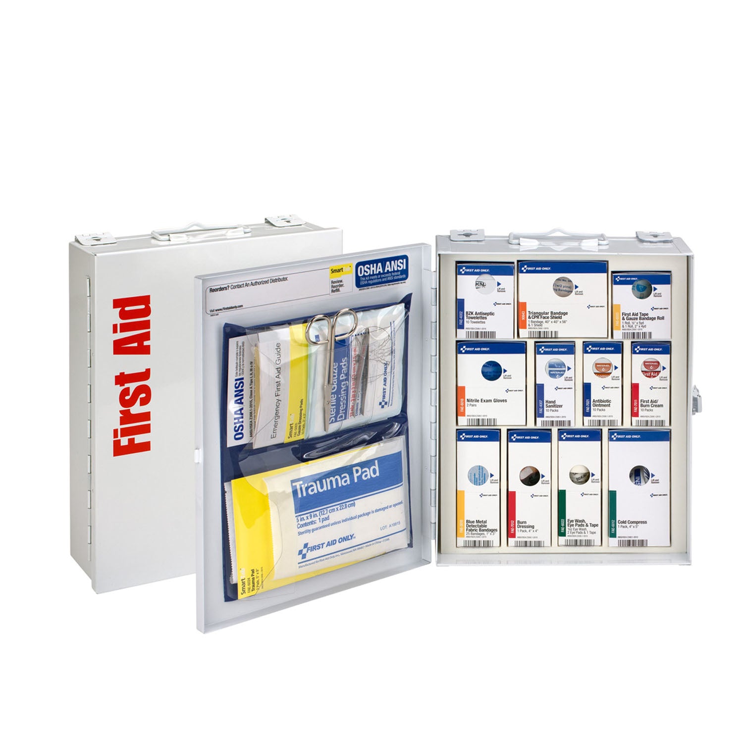 90658 - First Aid Only/Acme United Corporation - Metal Smart Compliance Food Service Cabinet, Medium, w/o Meds, ANSI A  (DROP SHIP ONLY - $150 Minimum Order)    , ea