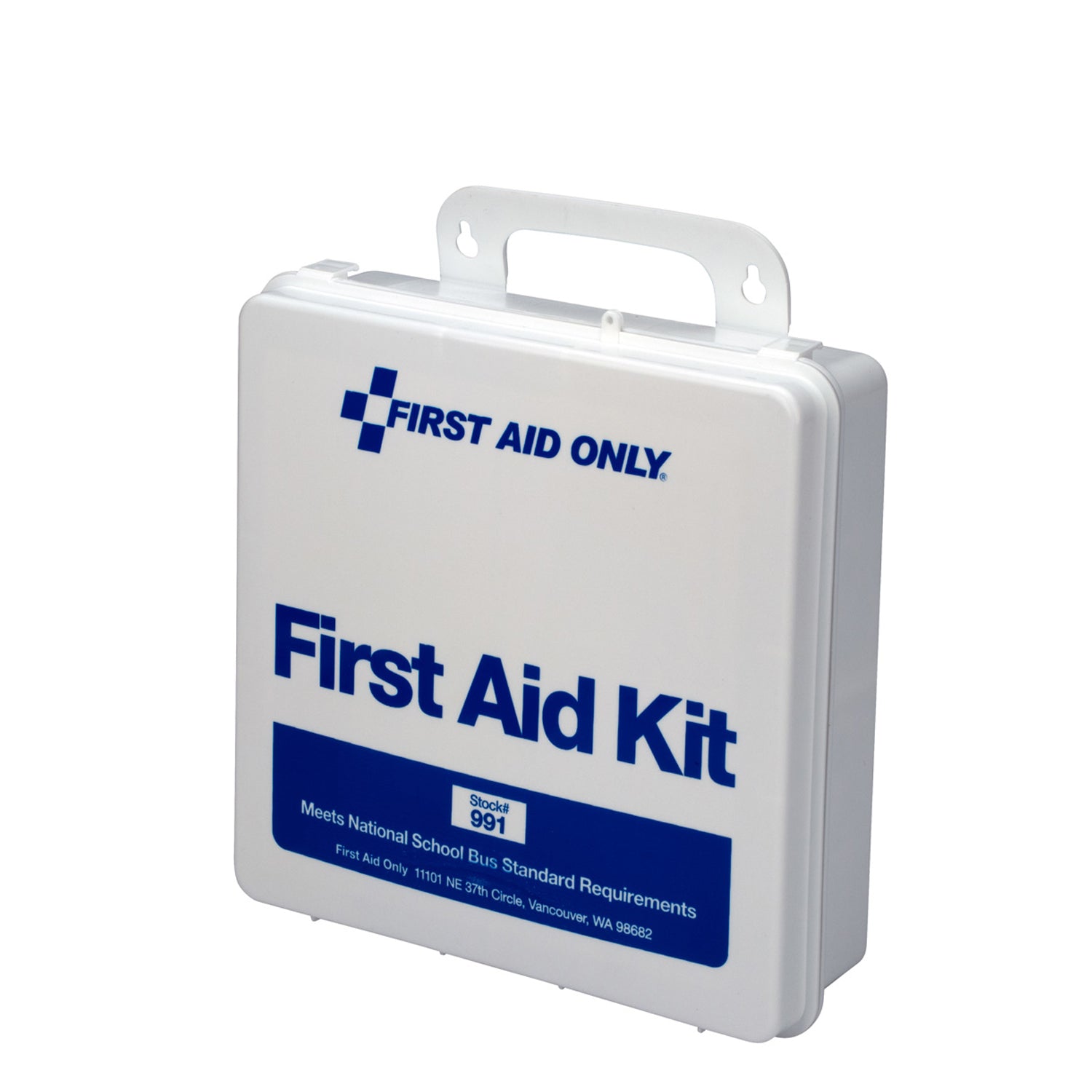 991PC - Primeros auxilios solamente/Acme United Corporation - Kit de autobús escolar nacional personalizado, estuche de plástico, 48/caja (SOLO ENVÍO DIRECTO - Pedido mínimo de $150), caja