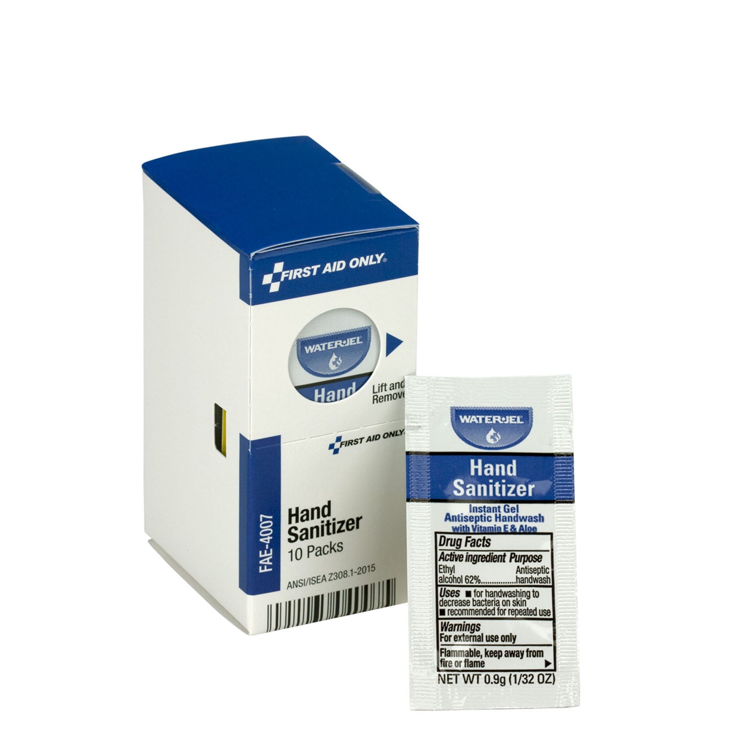 FAE-4007 - First Aid Only/Acme United Corporation - SC Refill, Includes: Hand Sanitizer Packets, 10/bx (DROP SHIP ONLY - $150 Minimum Order)    , bx