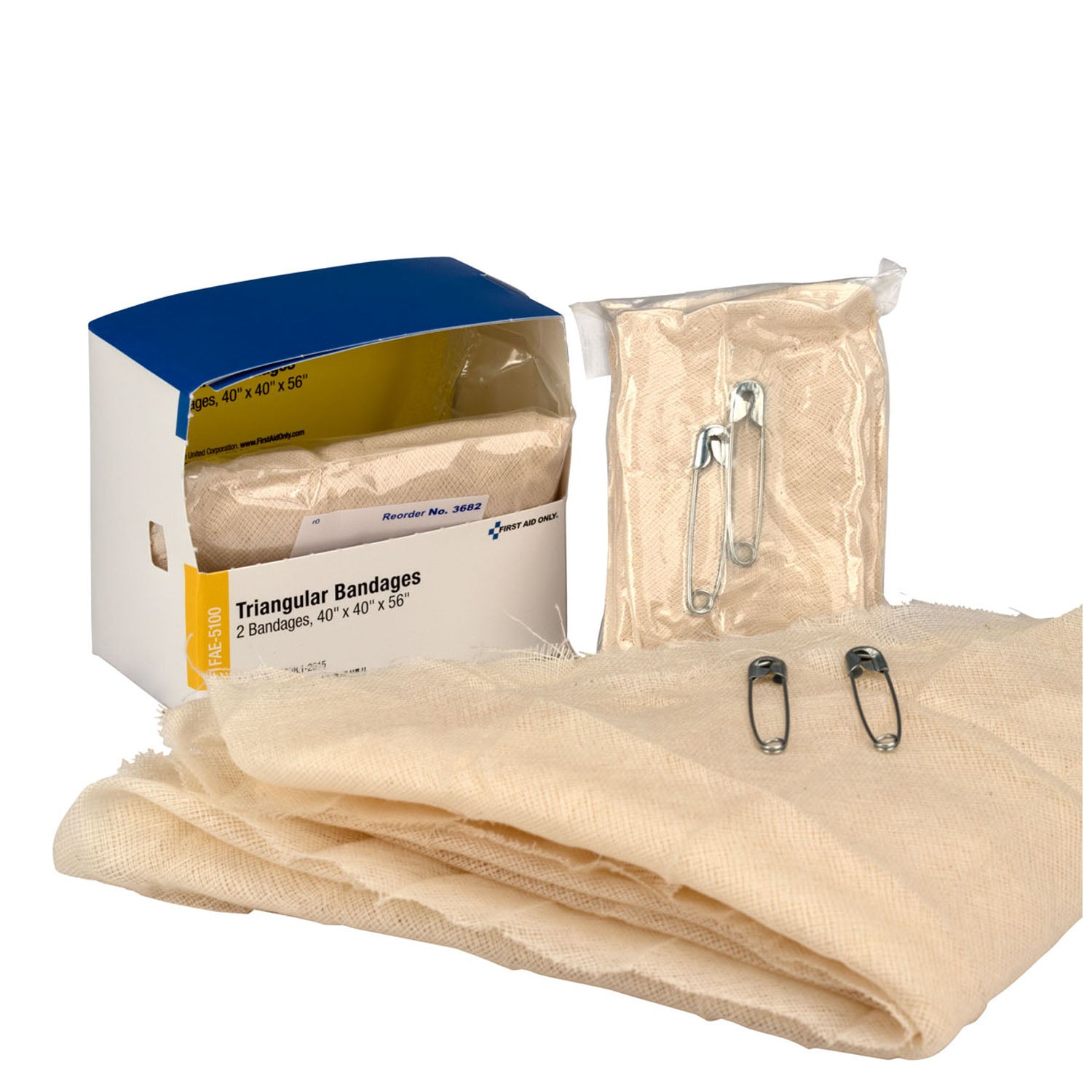 FAE-5100 - First Aid Only/Acme United Corporation - SC Refill, Includes: Triangular Bandage, 2/bx (DROP SHIP ONLY - $150 Minimum Order)    , bx