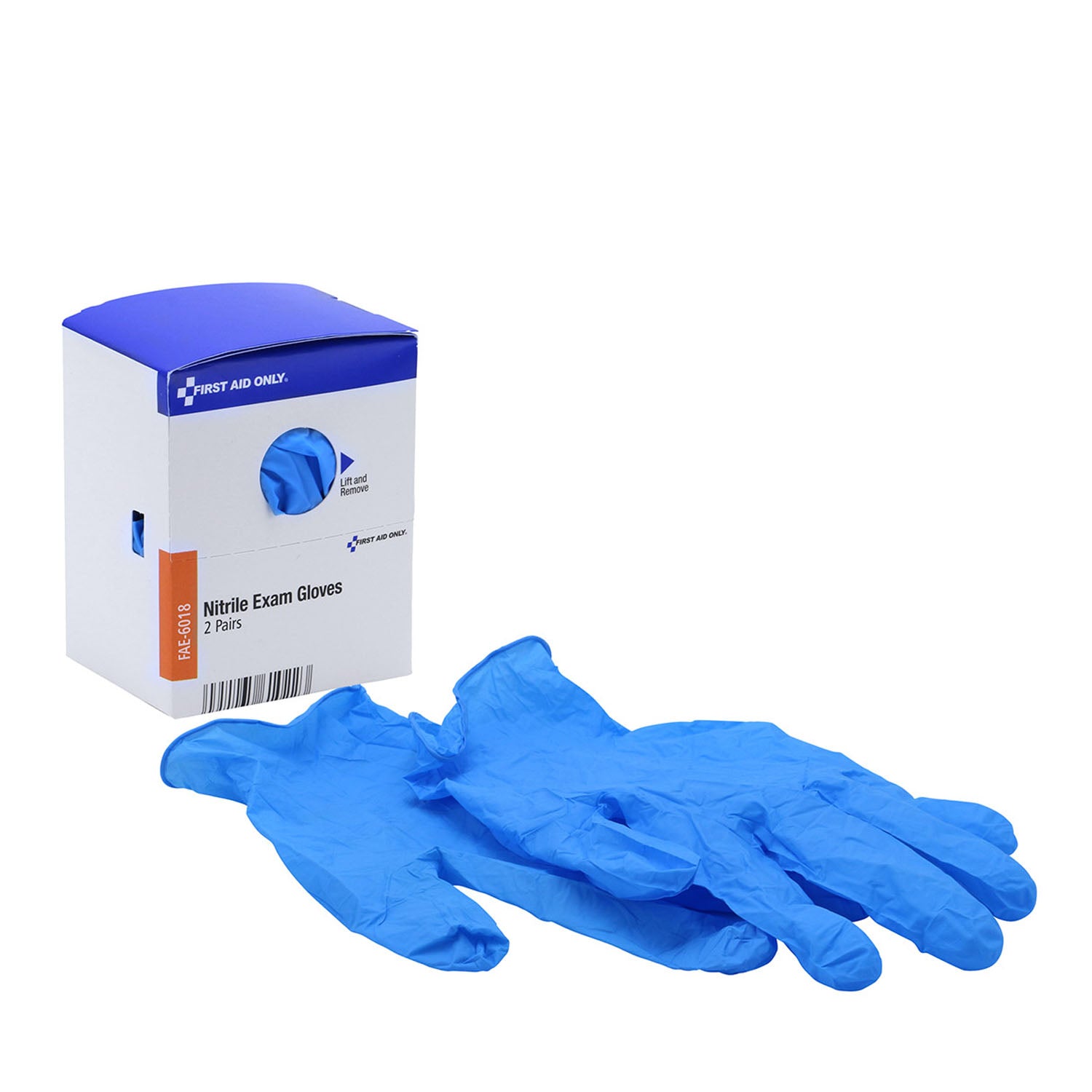 FAE-6018 - Primeros auxilios solamente/Acme United Corporation - Repuesto SC, incluye: guantes de nitrilo, 4/caja (SOLO ENVÍO DIRECTO - Pedido mínimo de $150), caja