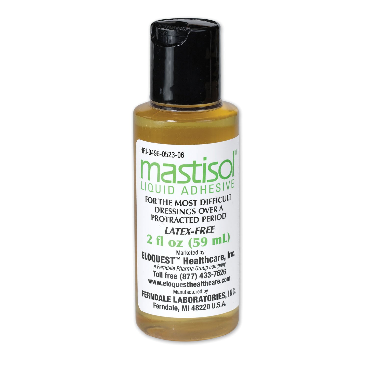 0523-06 - Ferndale Laboratories, Inc. - Medical Adhesive with Dispenser Cap, 2 oz  (US Only-No Puerto Rico) (HAZMAT Fees Apply, cannot ship via Air or to AK, GU, HI, MP, PR, VI)  REQUIRES HAZMAT SHIPMENT , ea