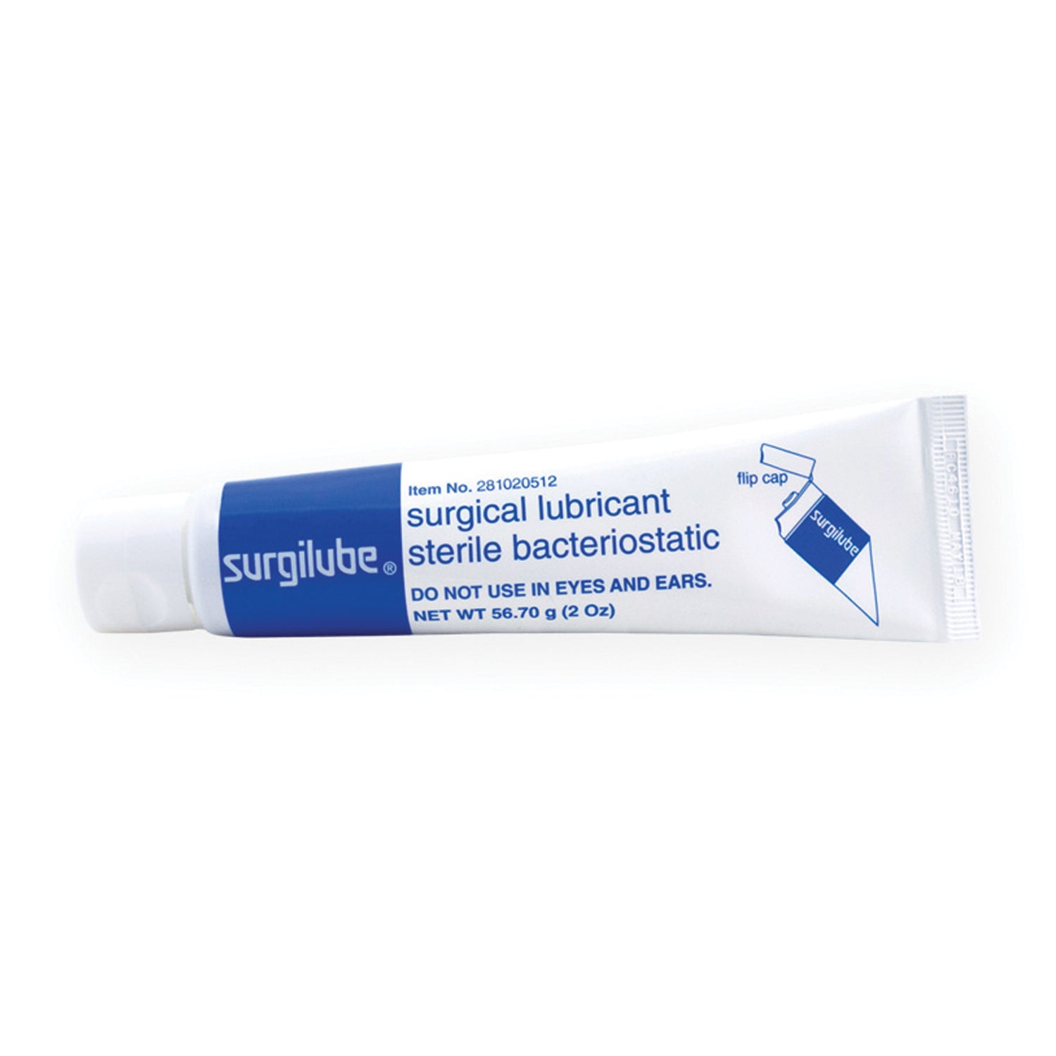 0281-0205-12 - HR Healthcare - SURGILUBE® 2盎司（56.7克）管裝翻蓋（複合管），12支/盒，盒裝