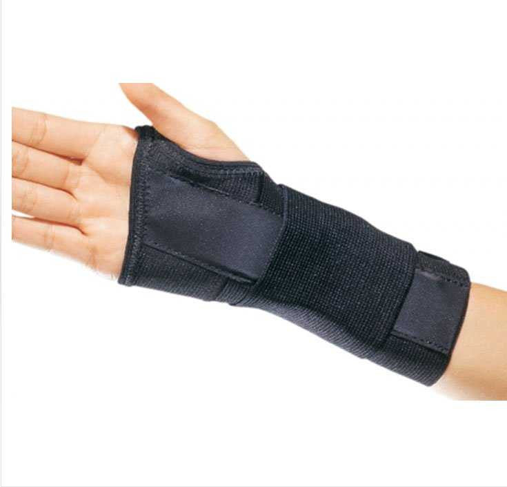 410112 - ProCare - Wrist Brace ProCare CTS Contoured Aluminum / Cotton / Elastic Right Hand Black Small 79-87153 Pack of 1, (EA)