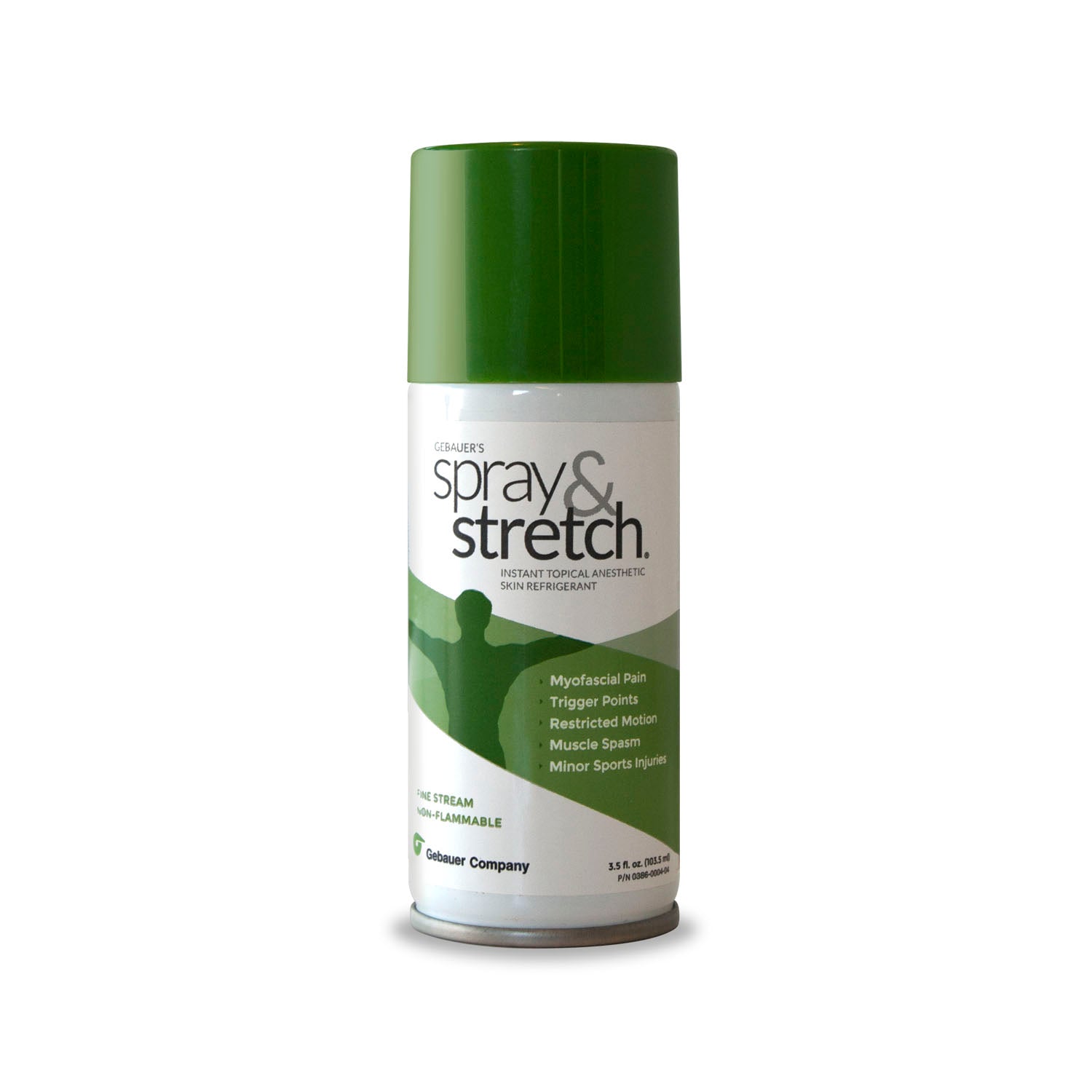 0386-0004-04 - Gebauer Company - Fine Stream, 3.9 fl oz (115ml), Aerosol Can (Rx), 12/dz (HAZMAT Fees Apply, cannot ship via Air or to AK, GU, HI, MP, PR, VI - See Vendor Information Page for more details)   REQUIRES HAZMAT SHIPMENT , dz