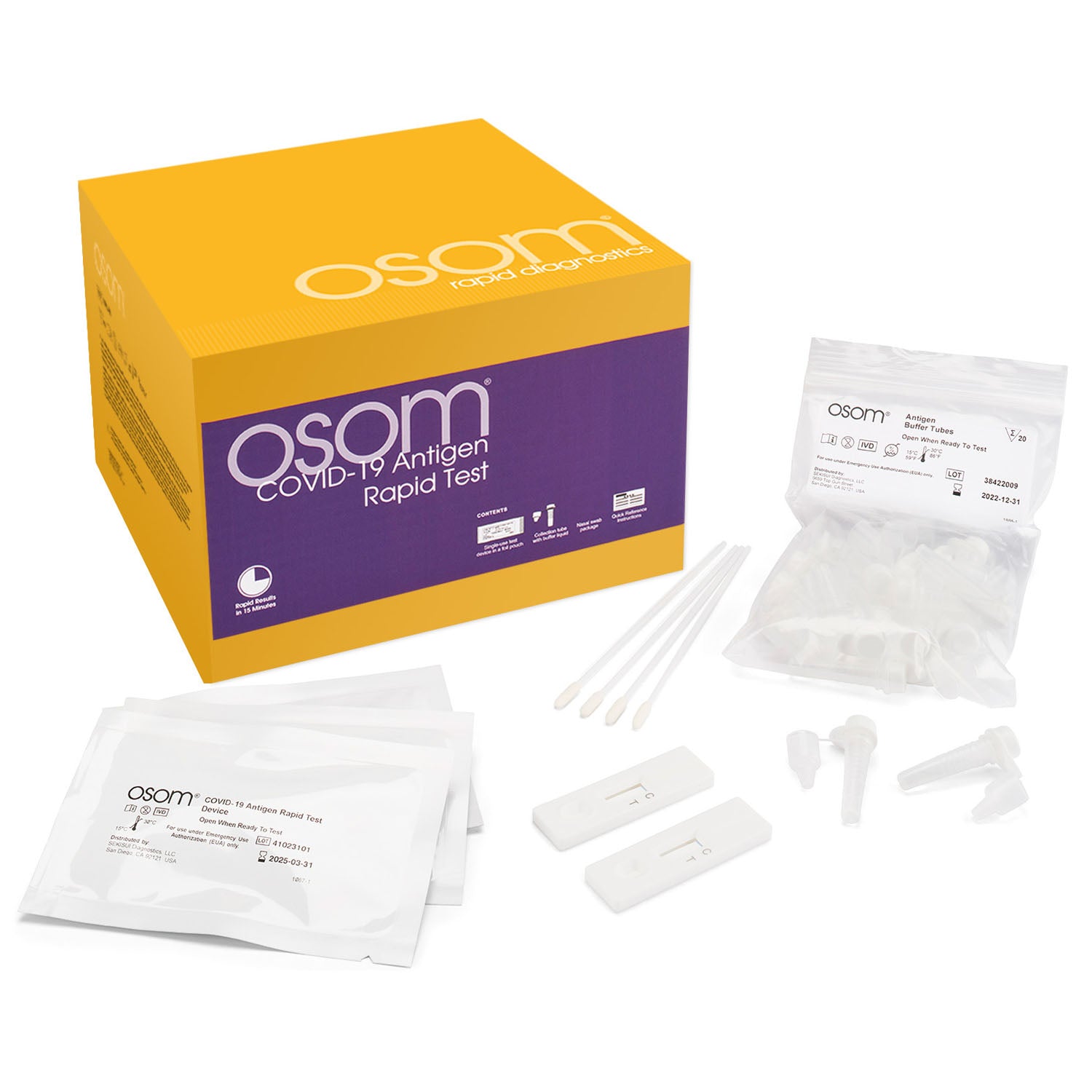 1066-40 - Sekisui Diagnostics, LLC - Osom® Covid-19 Antigen Rapid Test, 40 tests/kt (Short-Dated; Non-Returnable) (Continental US Only)    , kt