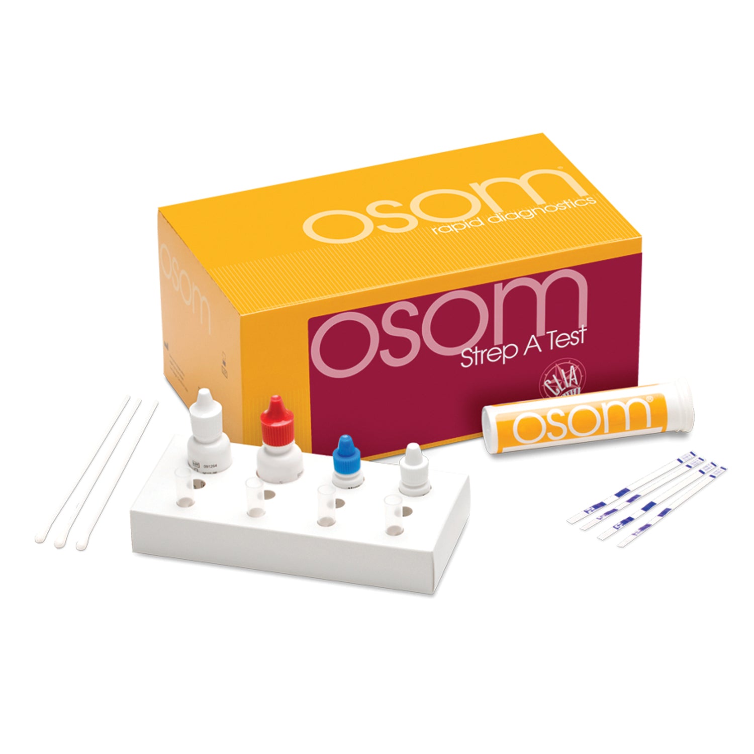 141 - Sekisui Diagnostics, LLC - Strep A CLIA Waived, Includes 2 Additional Tests For External QC Testing, 50 tests/kit (Continental US Only) (HAZMAT Fees Apply, cannot ship via Air or to AK, GU, HI, MP, PR, VI)    , kt
