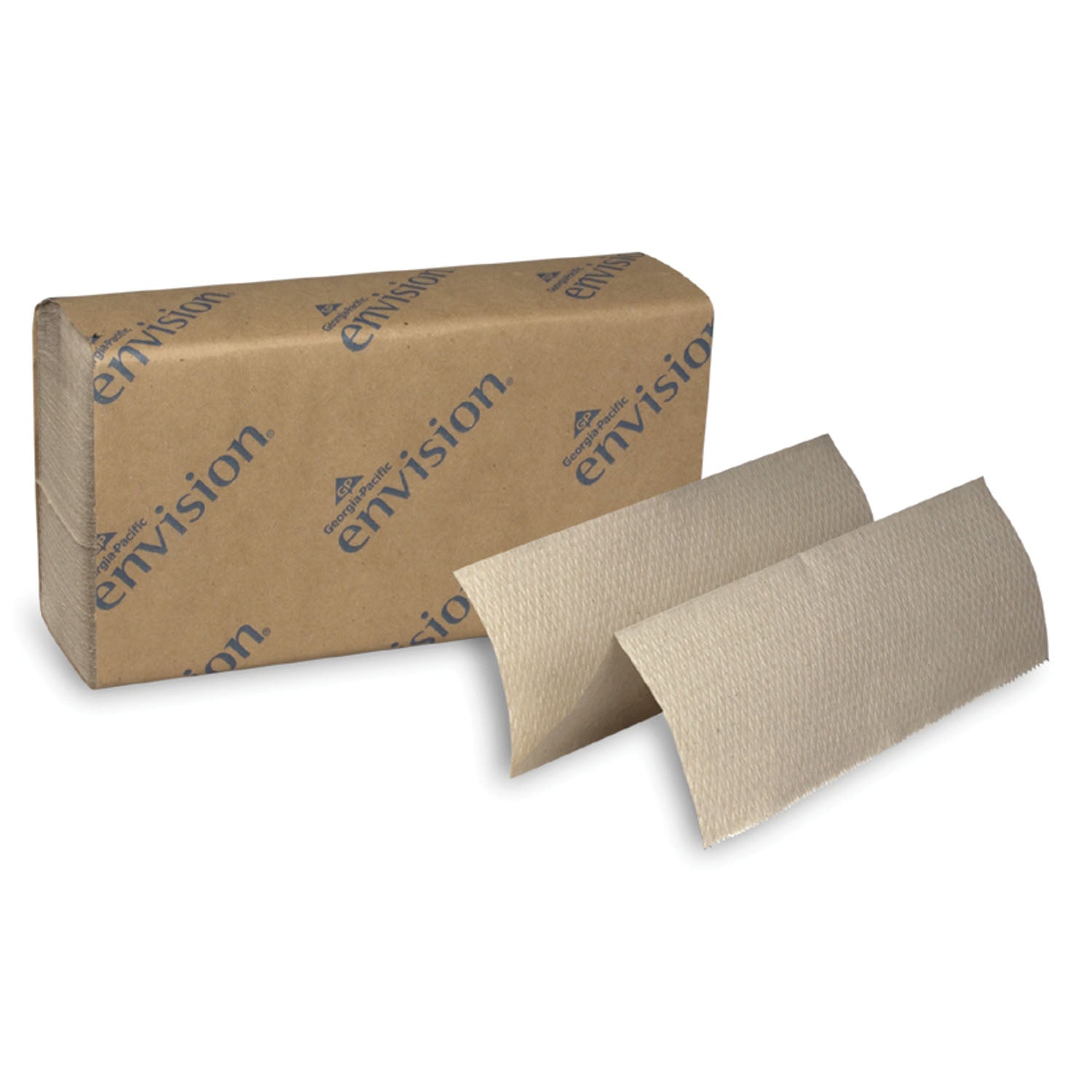 23304 - Georgia-Pacific Consumer Products - EPA Multifold Paper Towels, Paper Band, Brown, 9¼" x 9½" Sheets, 250 ct/pk, 16 pk/cs (30 cs/plt)    , cs