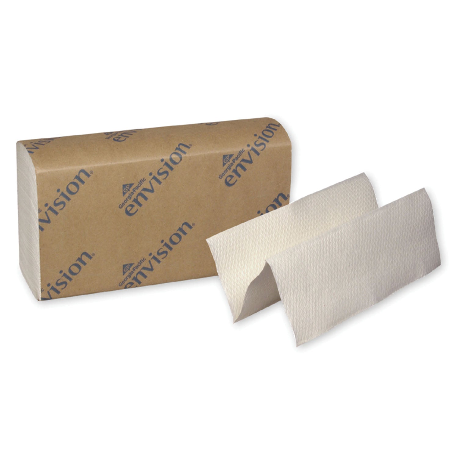 24590 - Georgia-Pacific Consumer Products - EPA Compliant Multifold Towels, Paper Band, White, 9¼" x 9½", 250 ct/pk, 16 pk/cs    , cs
