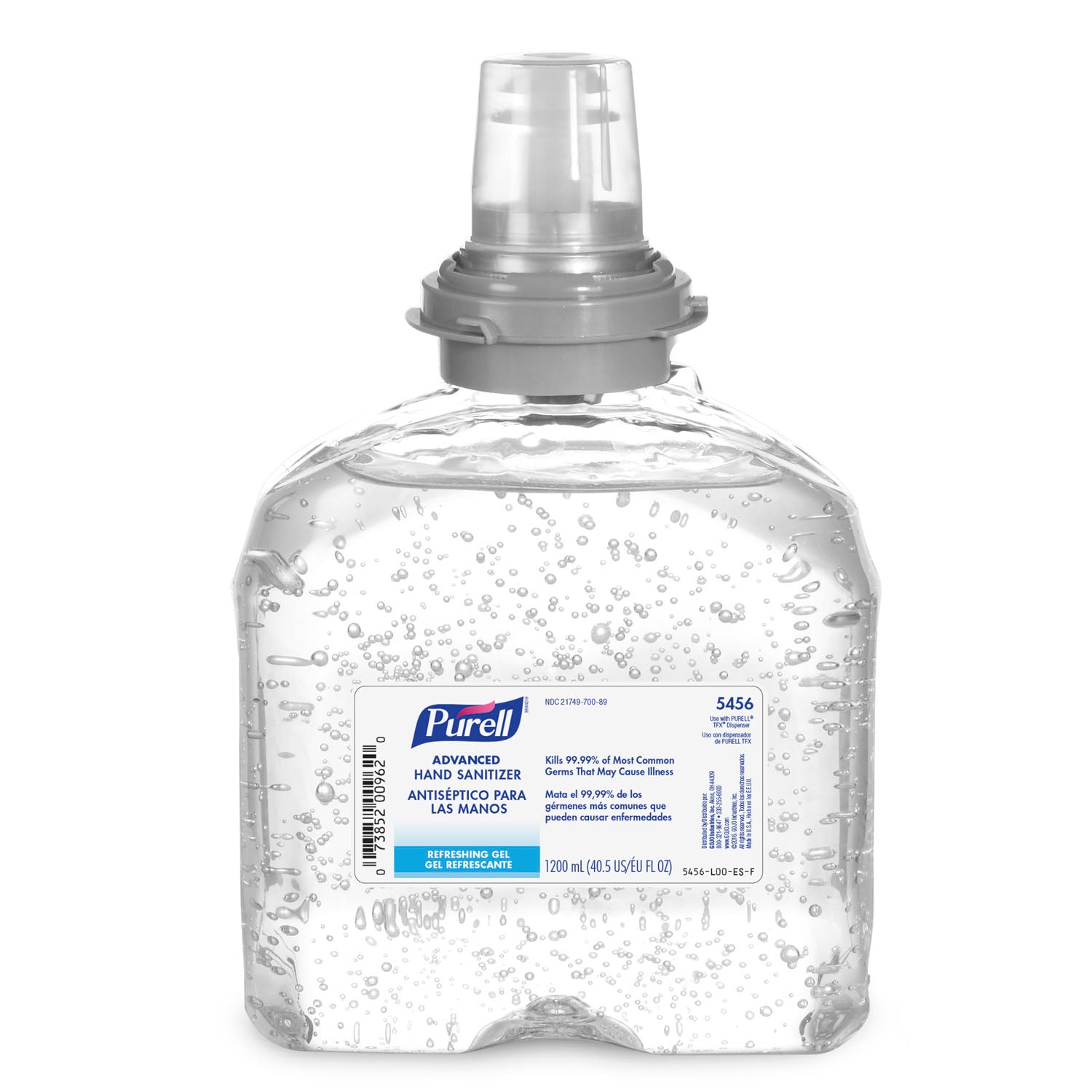 5456-04 - GOJO Industries, Inc. - TFX™ Instant Hand Sanitizer, 1200mL, 4/cs (HAZMAT Fees Apply, cannot ship via Air or to AK, GU, HI, MP, PR, VI)    , cs