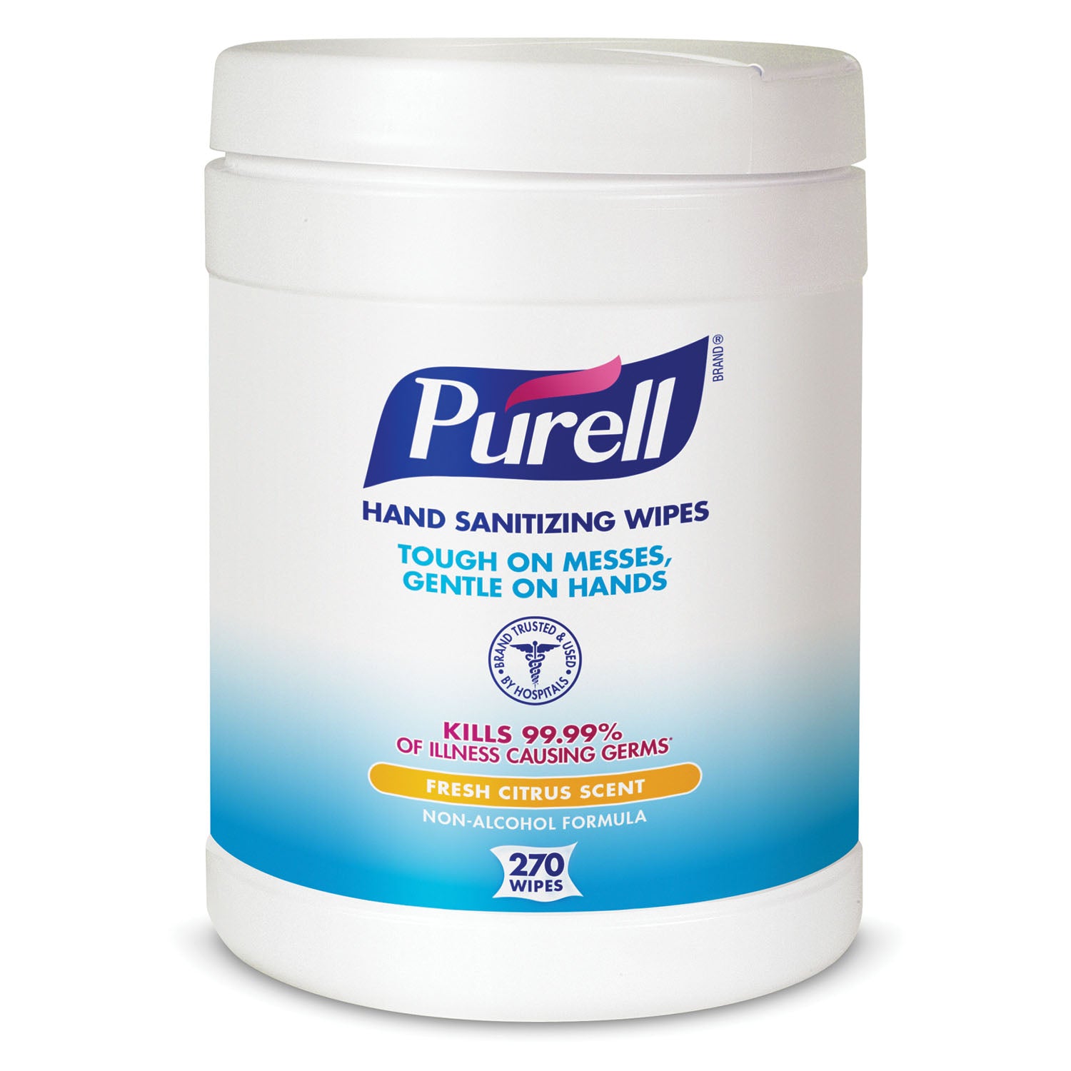 9113-06 - GOJO Industries, Inc. - Durable Textured Wipes For Superior Cleaning, Non Linting, 270 ct Popup Canister, Wiper Size 6" x 6¾", Tested & Approved For Hands, Not Approved For Use as a Surface Disinfectant, 6 can/cs (60 cs/plt) (HAZMAT Fees Apply,