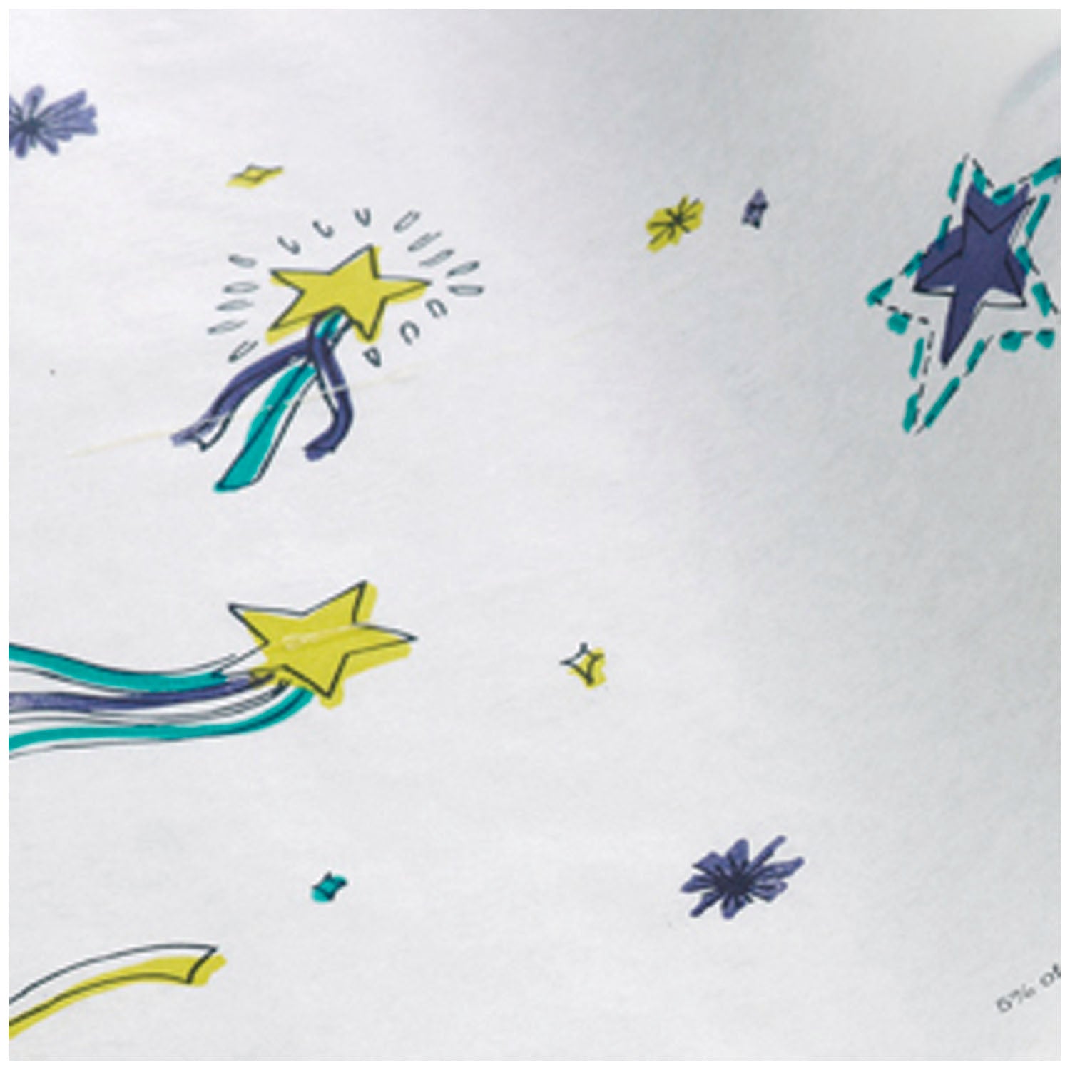 50168 - Graham Medical - Stars of Hope® Table Paper (5% of Sales Donated to Childhood Cancer Research), 18" x 125 ft, 12/cs    , cs