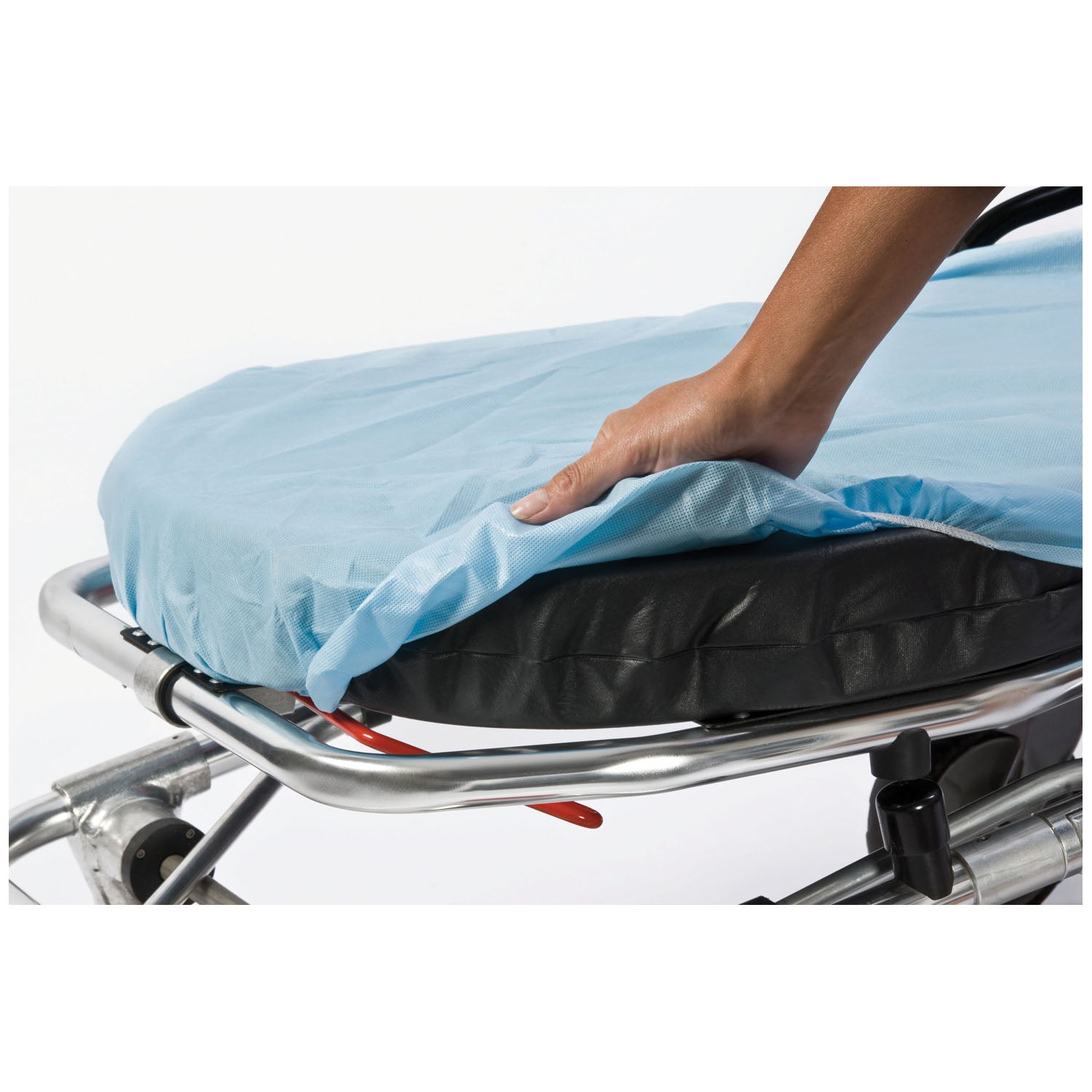 54311 - Graham Medical - SnugFit® Fitted Sheet, Large Barrier, 40" x 89", Non-Woven, Poly, Blue, 5/bg, 5 bg/cs (42 cs/plt)    , cs