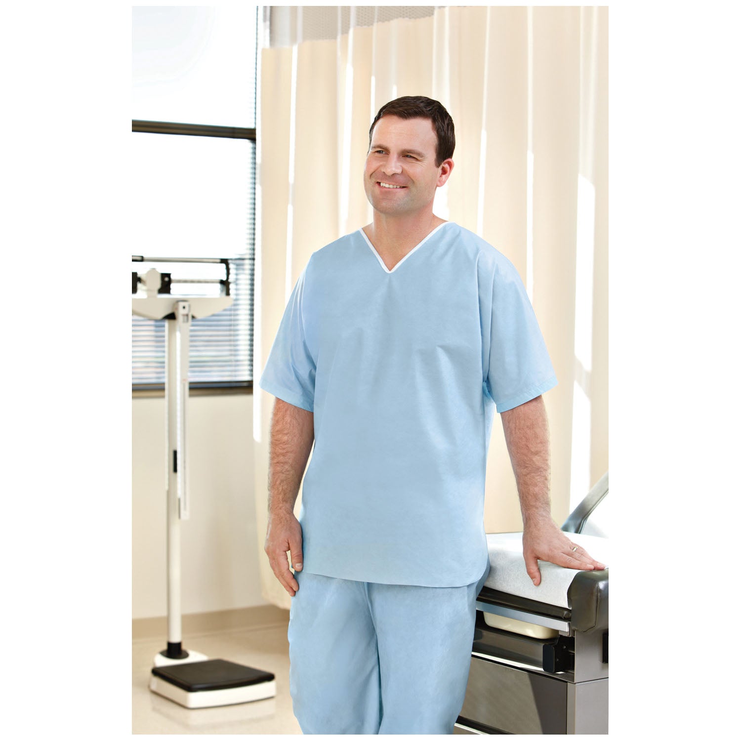 62486 - Graham Medical - Pants, SMS, Medium, Light Blue, 30/cs    , cs