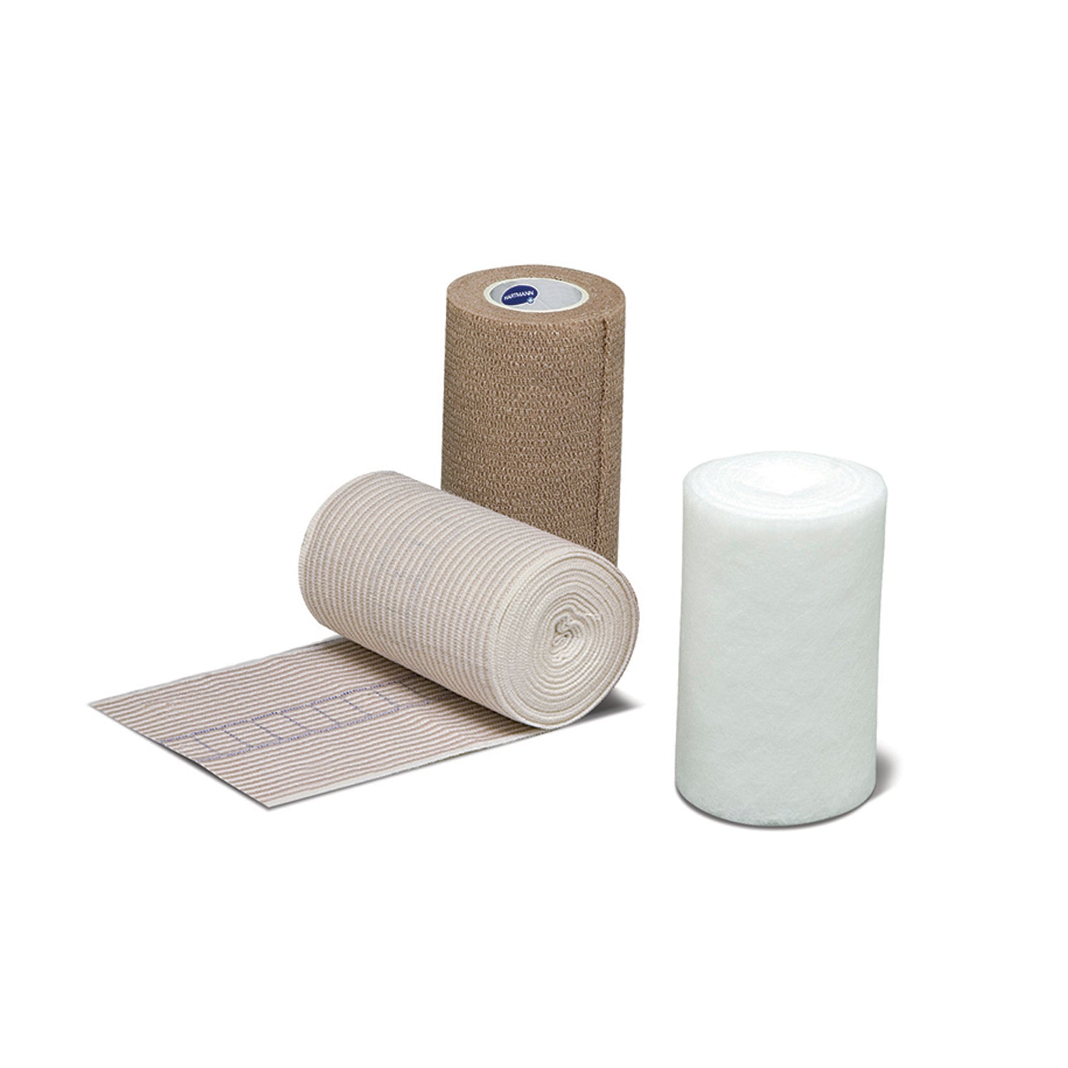 43420000 - Hartmann USA, Inc. - Compression Bandaging System Contains: (3) Bandages, (3) Tape Strips, Padding Bandage, 4" x 4.3 yds (unstretched), Compression Bandage (in kit), 4" x 4.3 yds (stretched), Cohesive Bandge (in kit), 4" x 6.5 yds (stretched),