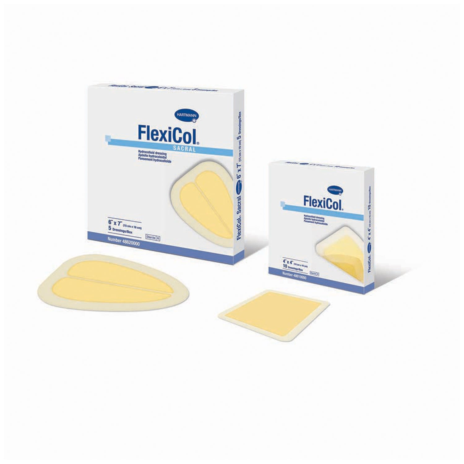 48660000 - Hartmann USA, Inc. - Hydrocolloid Dressing, 6" x 6", Latex Free (LF), 5/bx (Hartmann has a $3000 Minimum for Drop Ship Orders)    , bx