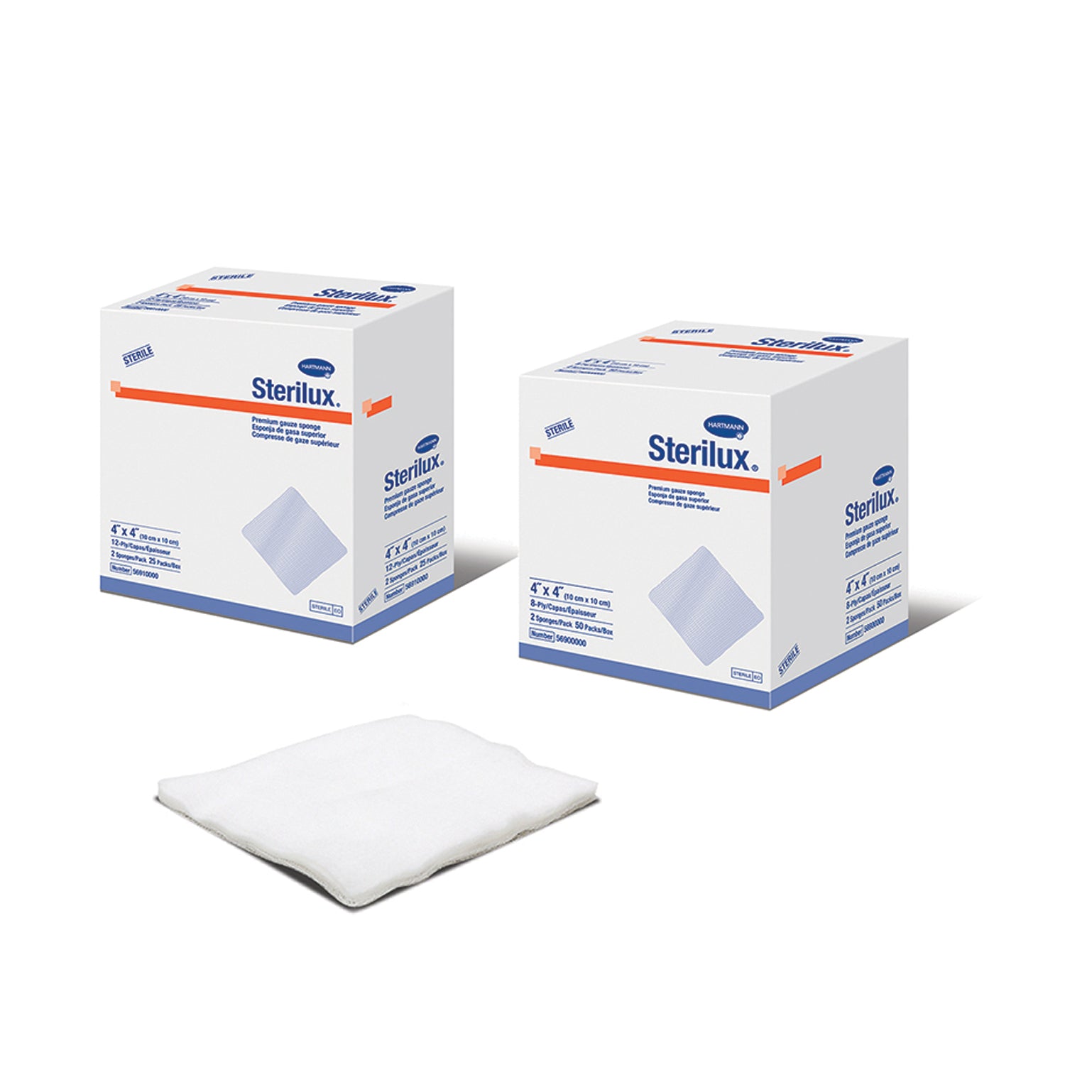 56880000 - Hartmann USA, Inc. - 紗布海綿，2英寸 x 2英寸，無菌，8層，50片/盒，30盒/箱（Hartmann對代發貨訂單的最低金額為3000美元），箱