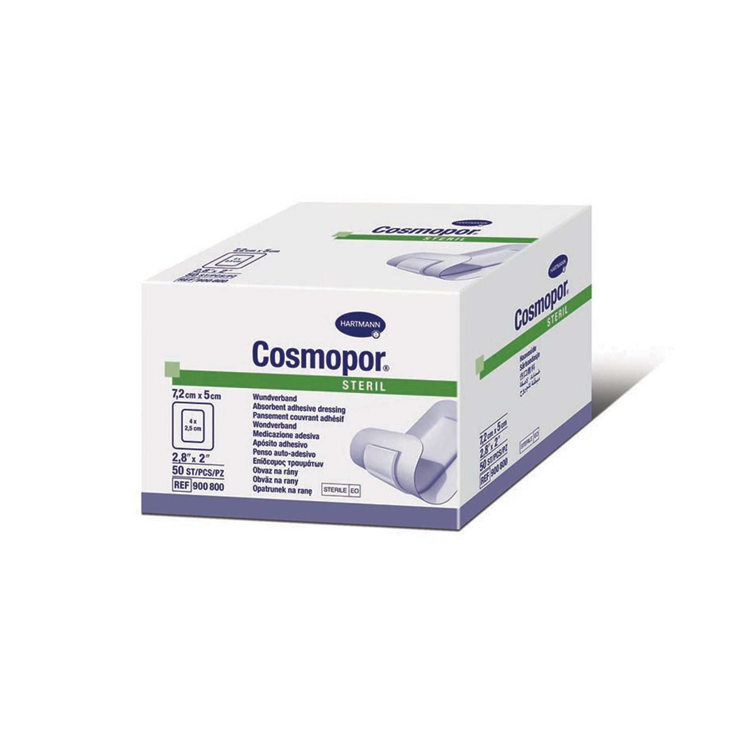 900800 - Hartmann USA, Inc. - Wound Dressing, 2" x 2.8", Sterile, 50/bx (Hartmann has a $3000 Minimum for Drop Ship Orders)    , bx