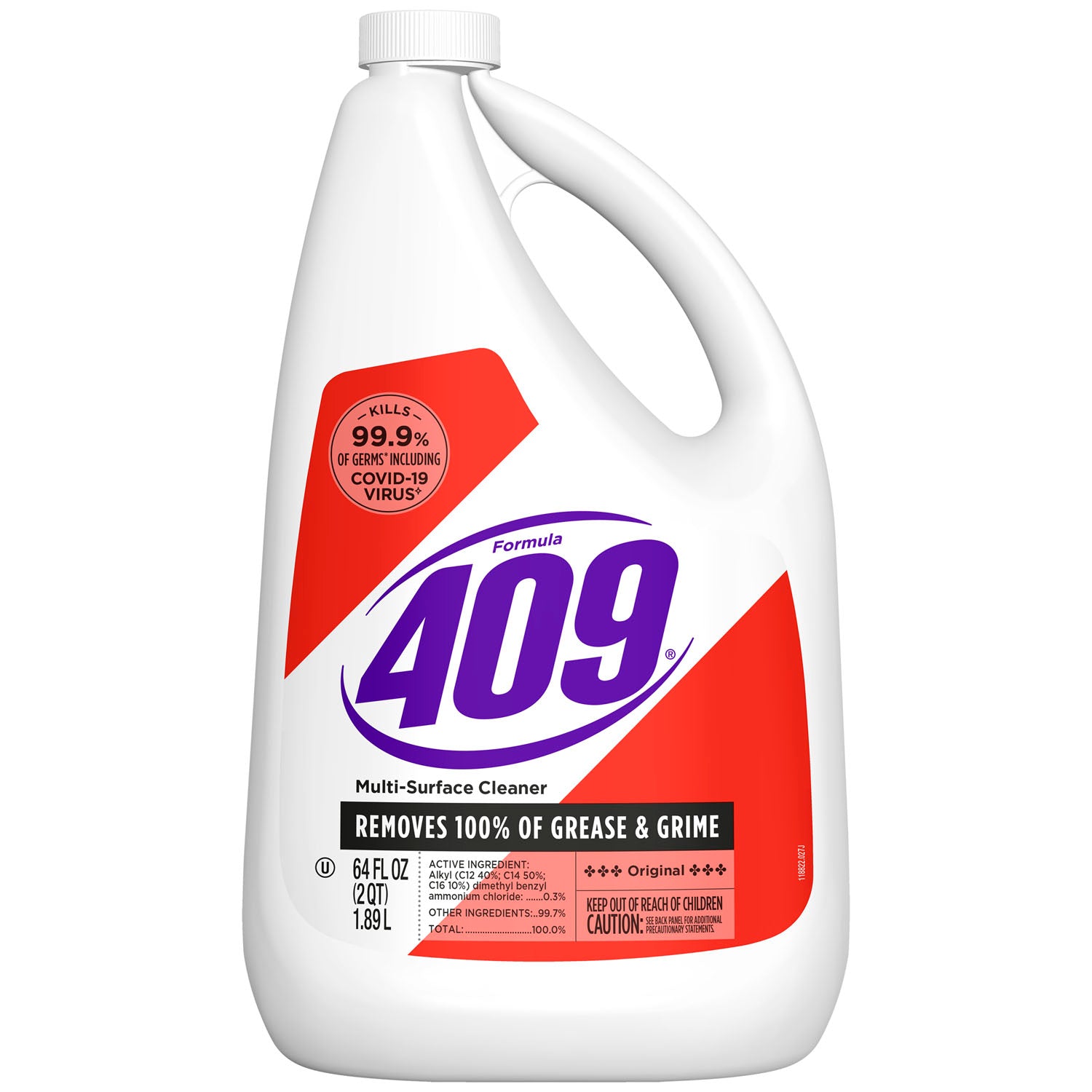 00636 - Clorox Sales Company - Limpiador multisuperficies Fórmula 409®, botella de repuesto, original, 64 onzas líquidas, 6/caja (solo EE. UU. continental), caja