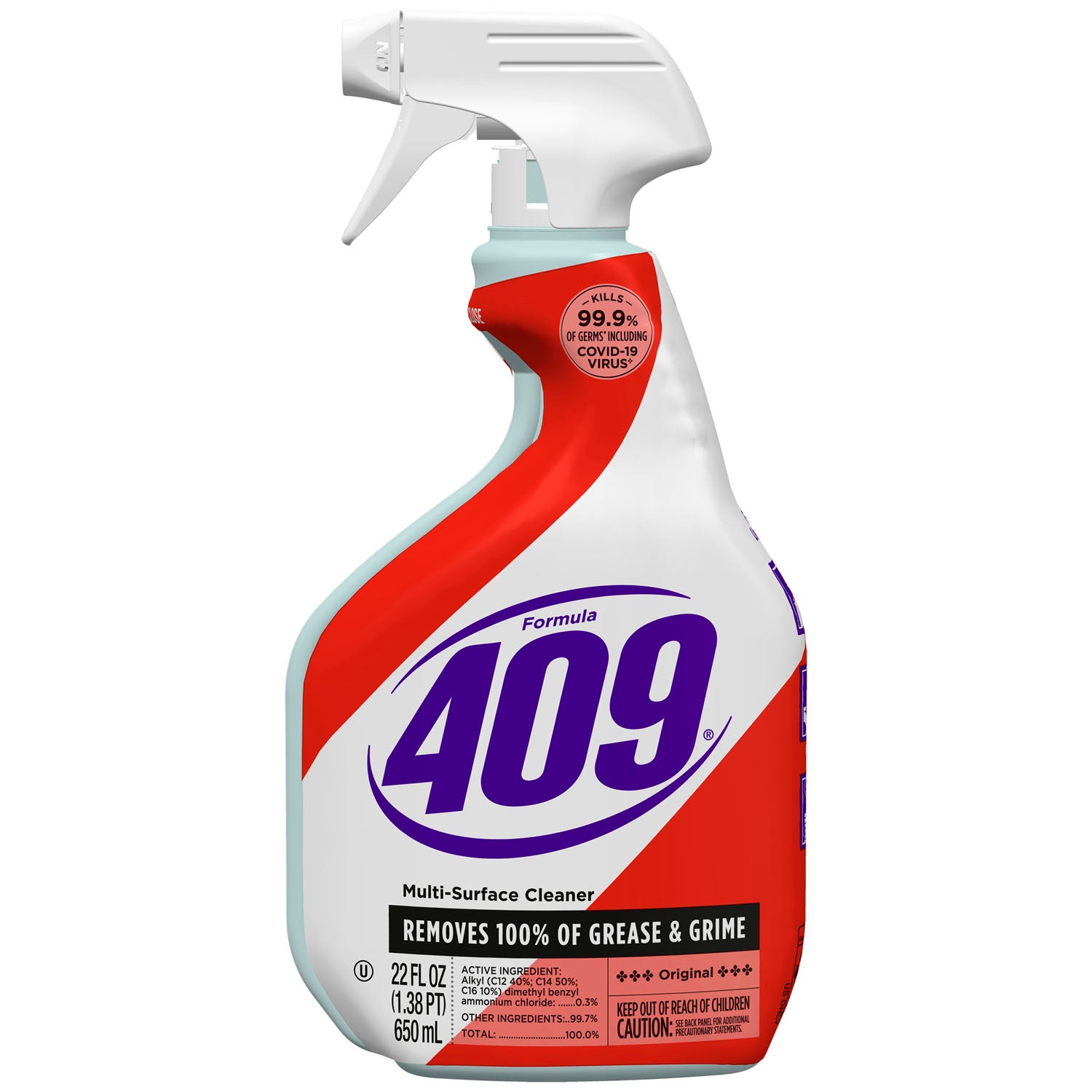 00842 - Clorox Sales Company - Limpiador multisuperficies Fórmula 409®, botella rociadora, 22 onzas líquidas, 9 unidades (solo EE. UU. continental) (temporalmente no disponible para la venta), caja