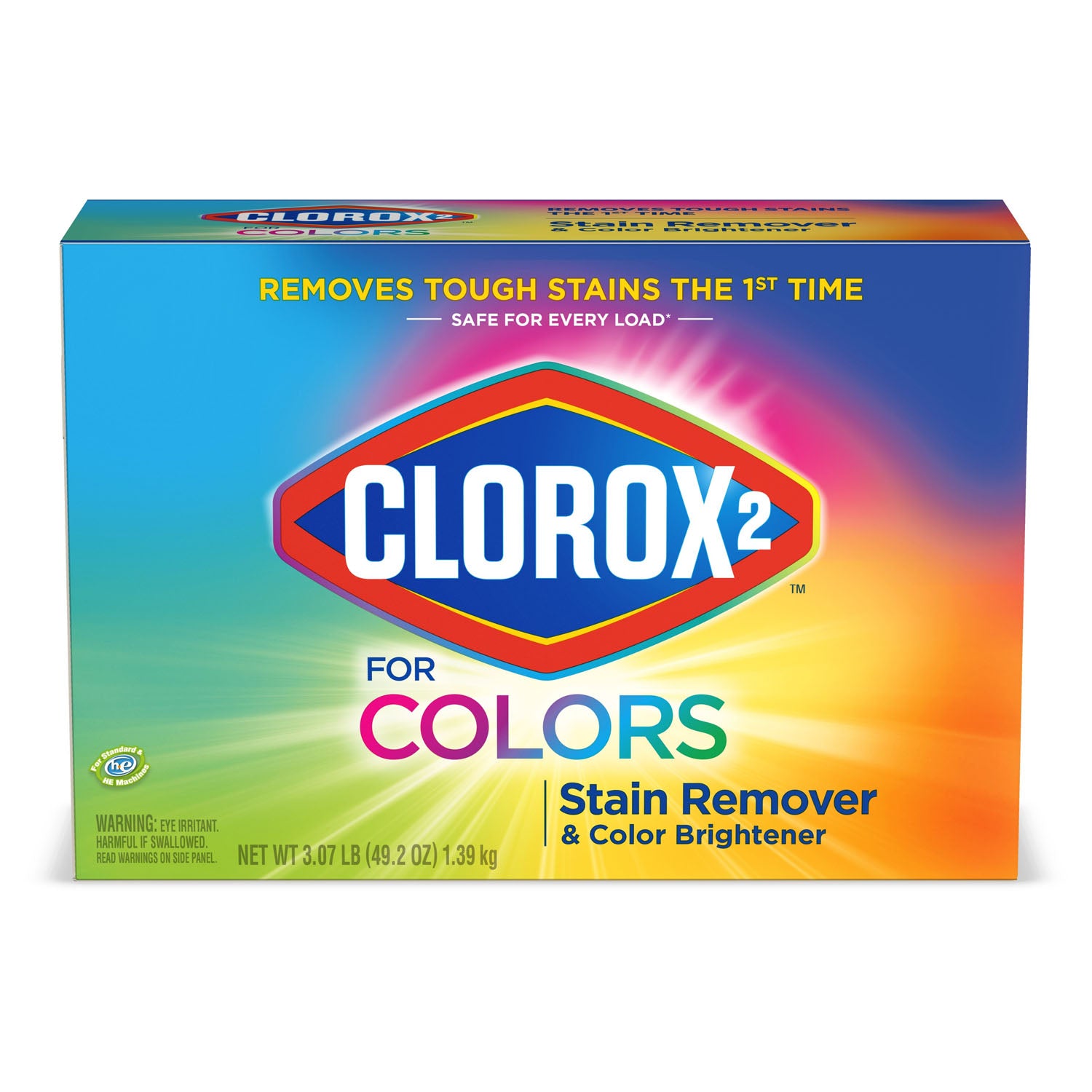 03098 - Clorox Sales Company - Clorox 2™ for Colors Stain Remover and Color Brightener Powder, 49.2 oz, 2/cs (Continental US Only)    , cs