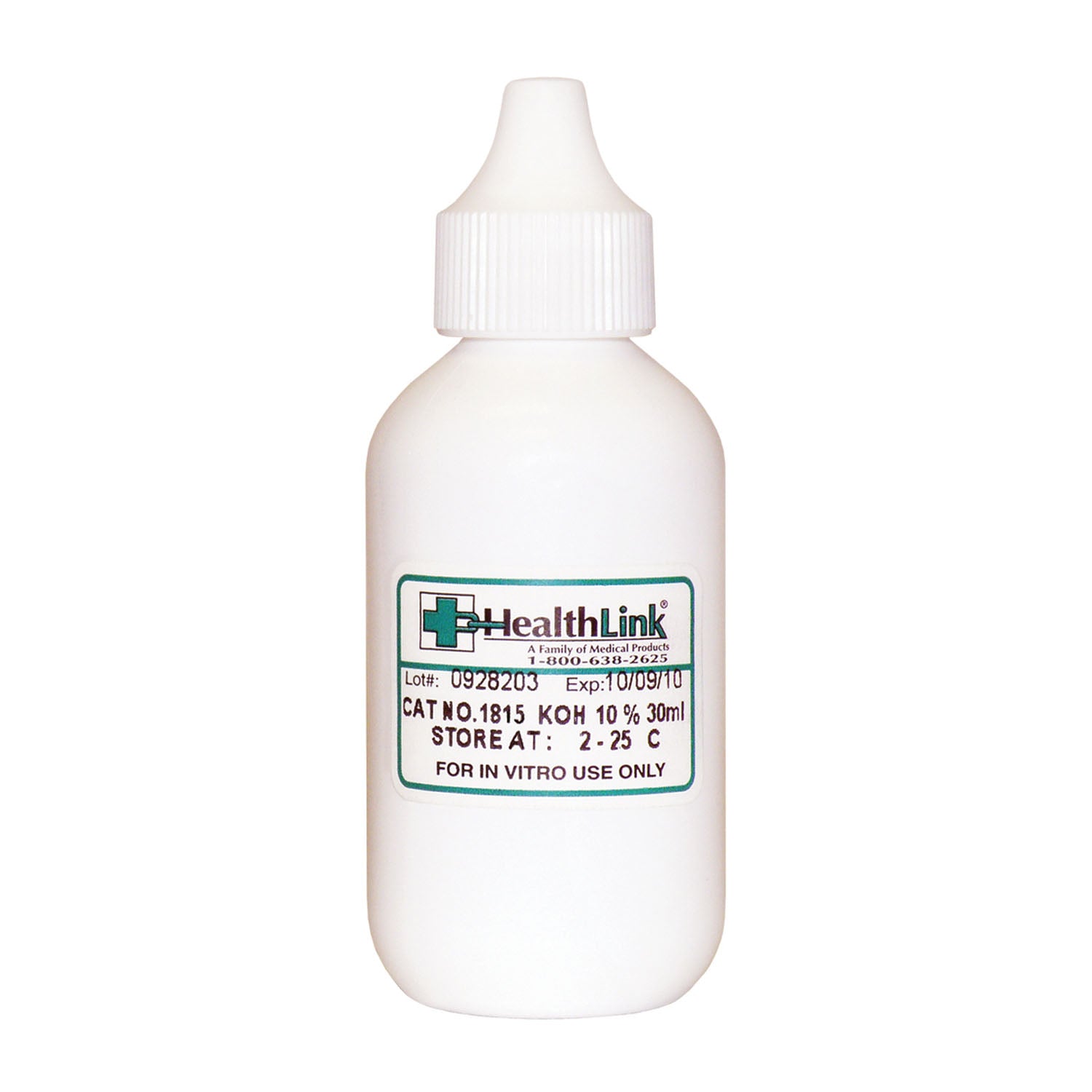 1815 - EDM3 Company LLC - KOH 10%, Dropper Bottle, 30mL (Item is Non-Returnable) (US Only) (HAZMAT Fees Apply, cannot ship via Air or to AK, GU, HI, MP, PR, VI)     , ea