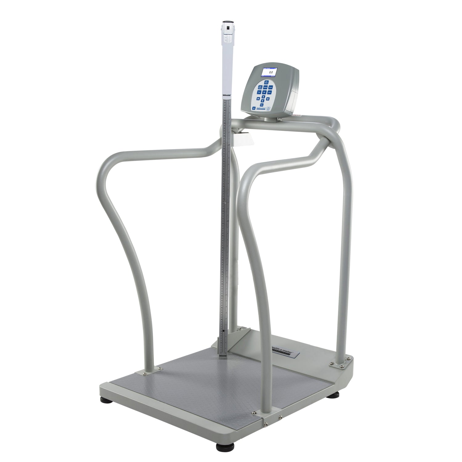 2101KLHR - Pelstar LLC/Health o meter Professional Scales - Digital Platform Scale with Handrails & Height Rod, 1000 lb Capacity, ADPT30 (DROP SHIP ONLY)    , ea