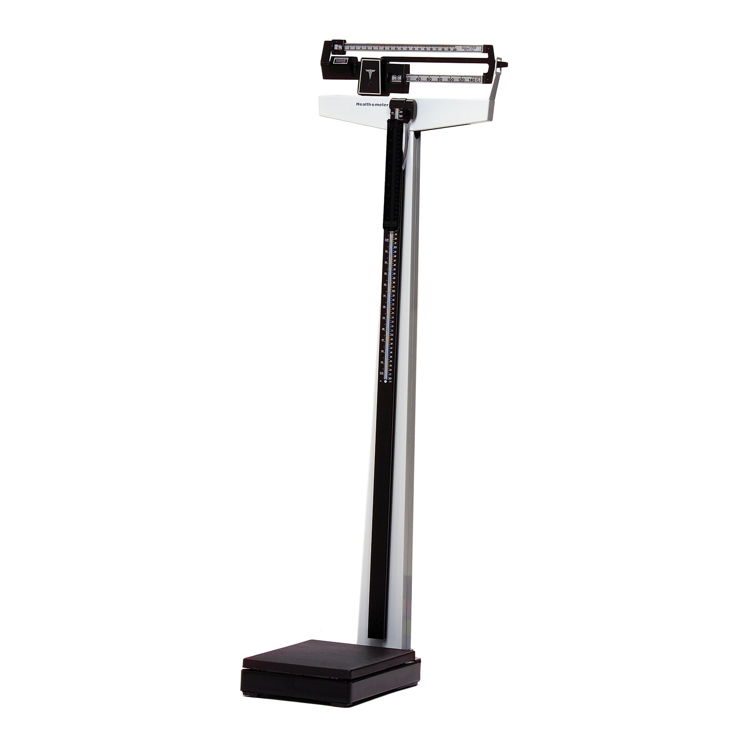 402LB - Pelstar LLC/Básculas profesionales Health o meter - Báscula mecánica de viga, tallímetro, capacidad de 400 lb, plataforma de 10½" x 14" x 3¼" (SOLO ENVÍO DIRECTO), c/u