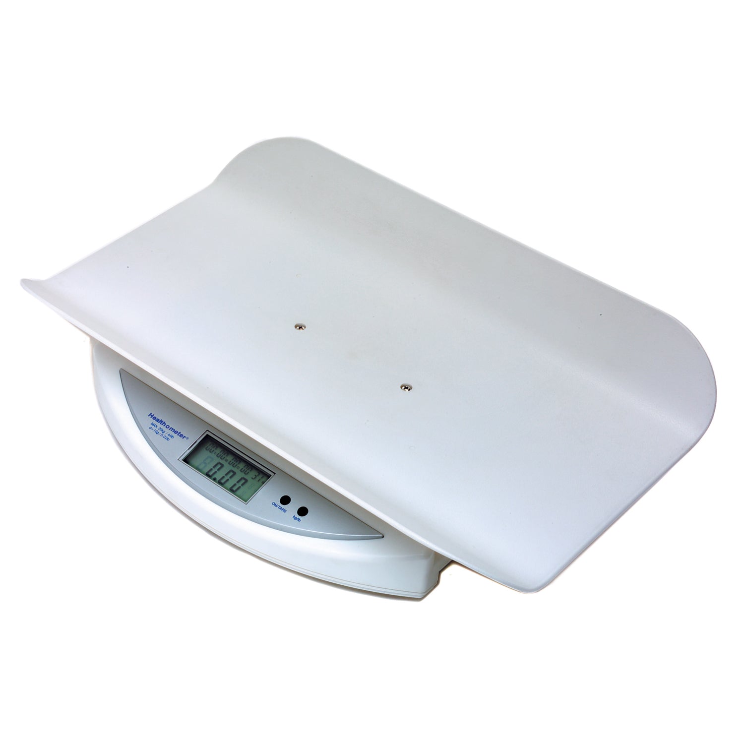 549KL - Pelstar LLC/Health o meter Professional Scales - Digital Scale, Pediatric, Capacity: 44 lb/20 kg, Tray Dimensions: 19¼" x 13" x 2 5/8", 0.6 LCD, Display Reads in Pounds or Kilograms with Touch of a Button, Varialble Auto Off Time, Enabling Unit V