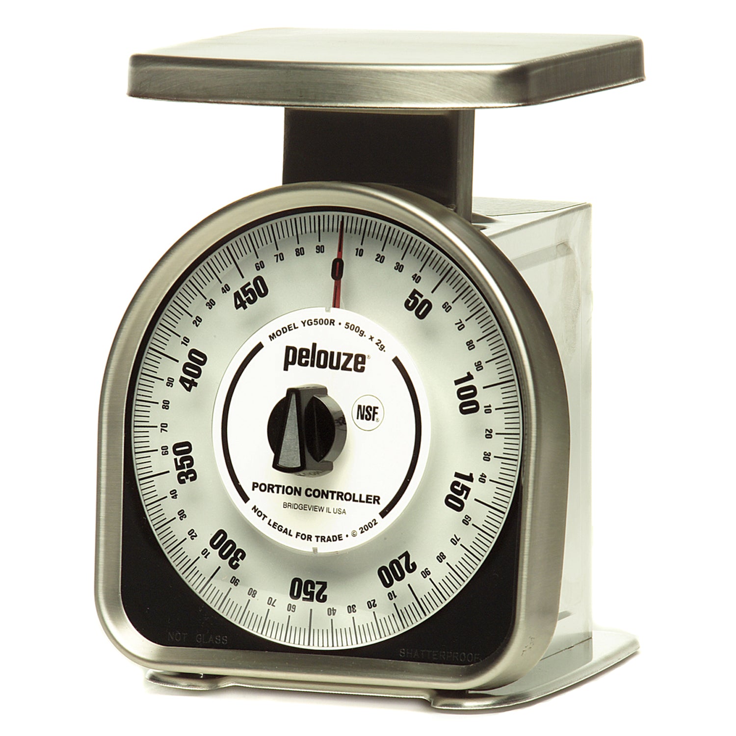YG500R - Pelstar LLC/Health o meter Professional Scales - Mechanical Diaper/ Small Platform Scale, Stainless Steel Weighing Surface, Lightweight & Portable, 500g Capacity, 2g Graduation (DROP SHIP ONLY)    , ea
