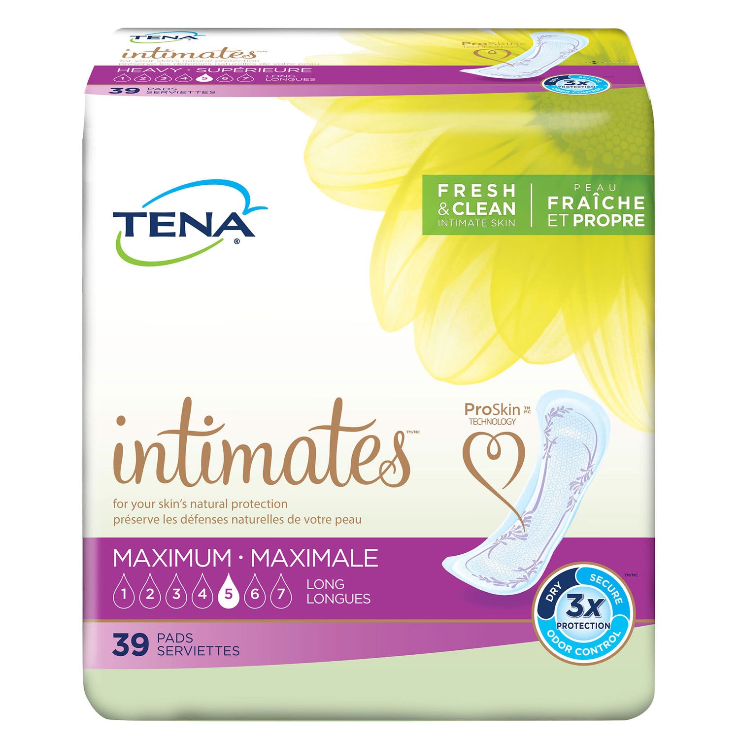 54295 - Essity Health &amp; Medical Solutions - Toallas higiénicas, cobertura extra, máxima, 15" de largo, 39/paquete, 3/caja (solo EE. UU. continental), caja