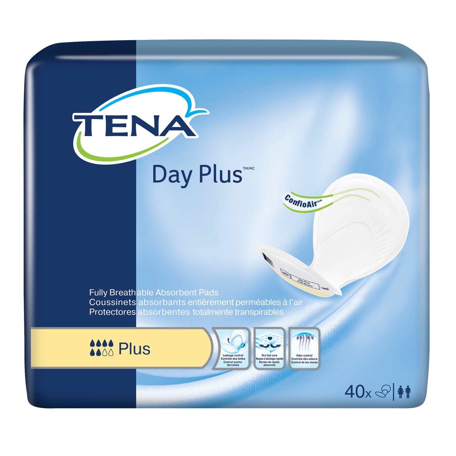 62618 - Essity Health & Medical Solutions - Pads, Day, Plus, Yellow, 40/pk, 2 pk/cs (Continental US Only)    , cs