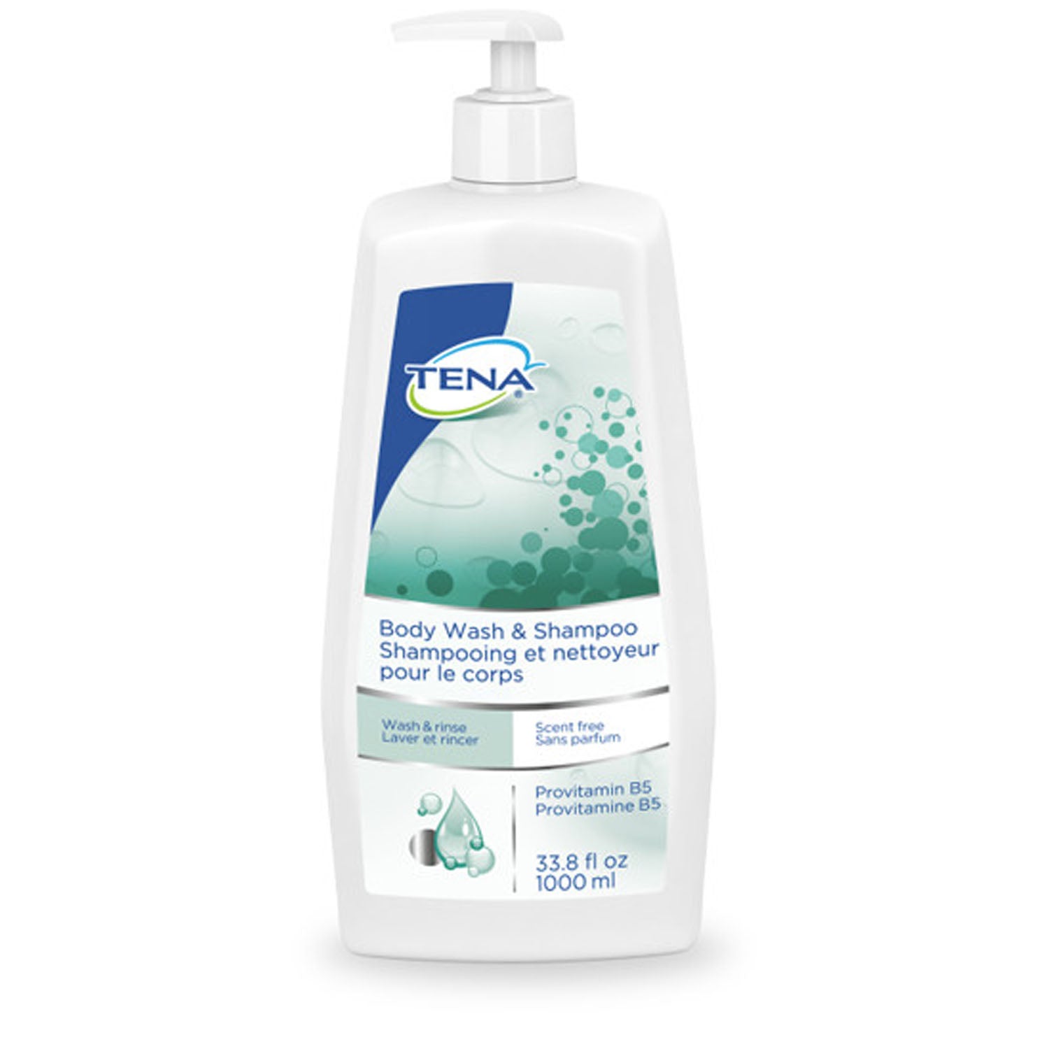 64343 - Essity Health & Medical Solutions - Body Wash & Shampoo, Scent-Free, 33.8 fl oz Pump Bottle, 8/cs (Continental US Only)    , cs